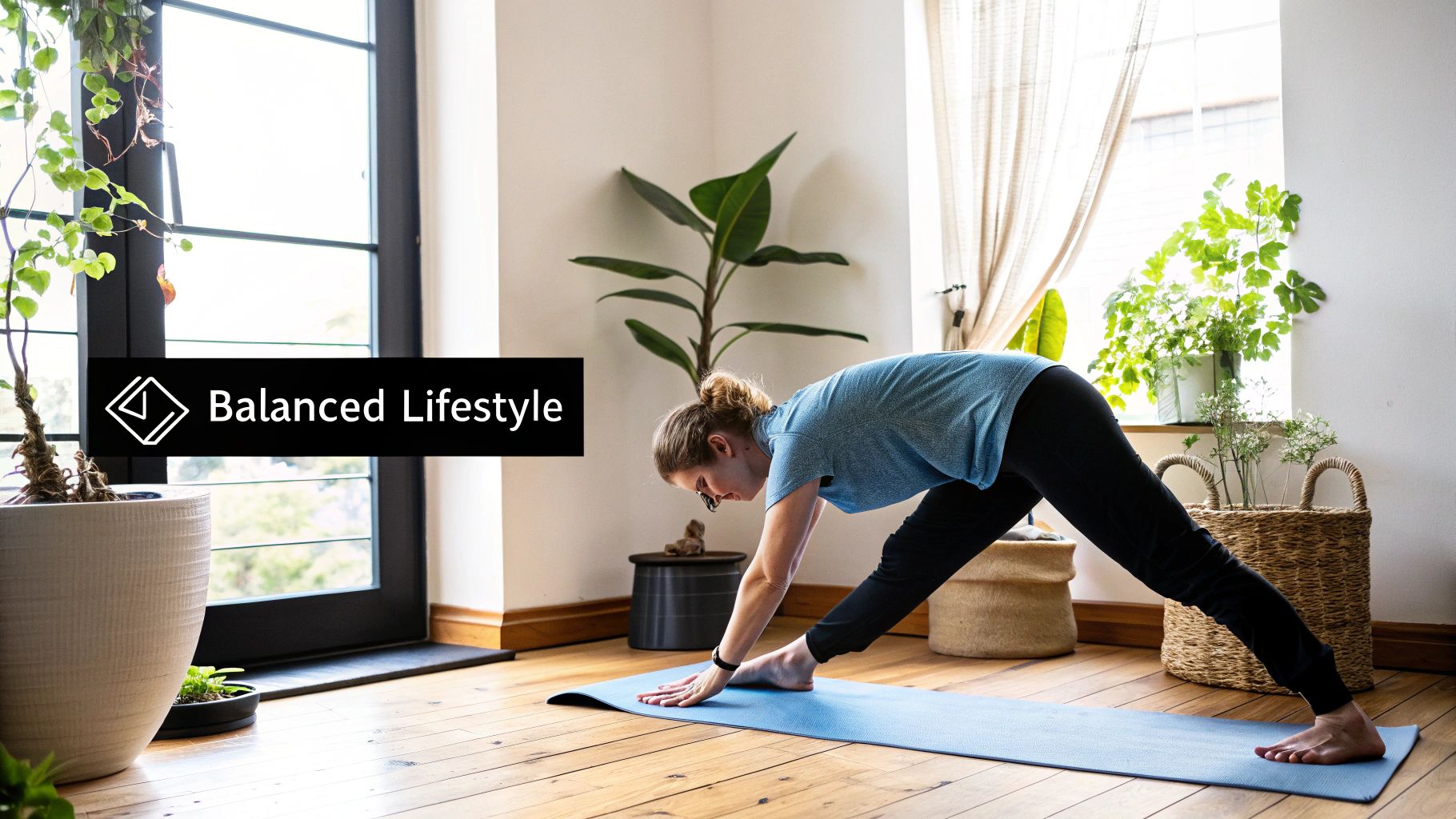 A person practicing yoga at sunrise, symbolizing a healthy lifestyle for fertility.