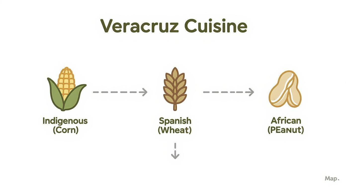 Infographic about comida tipica veracruz