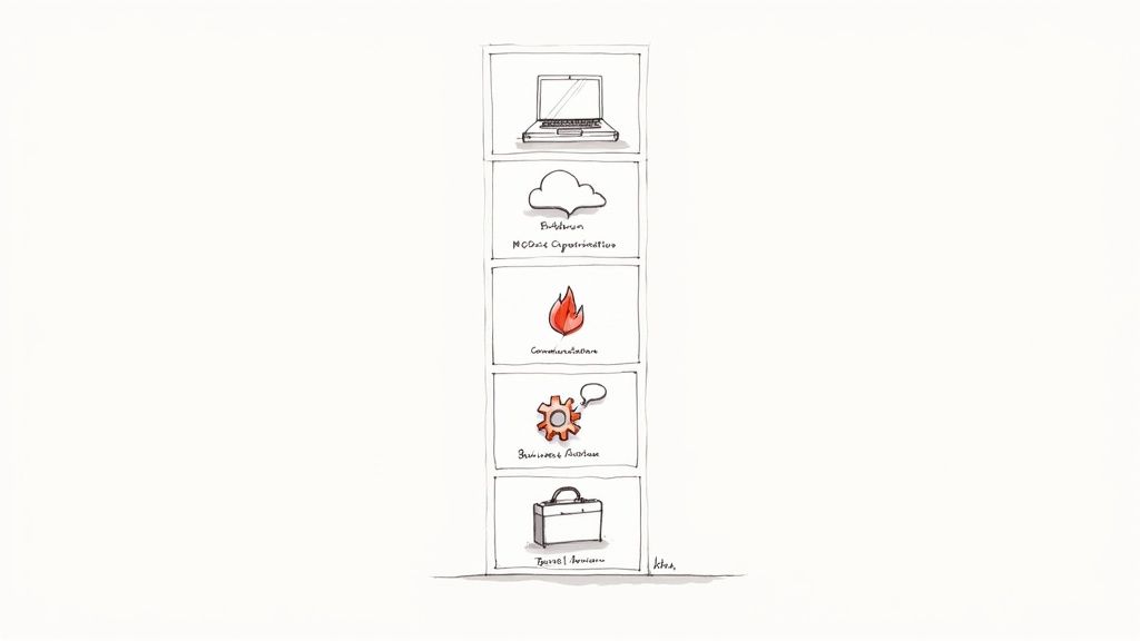 A person's hands typing on a glowing keyboard, with code and data visualizations projected in the air around them.