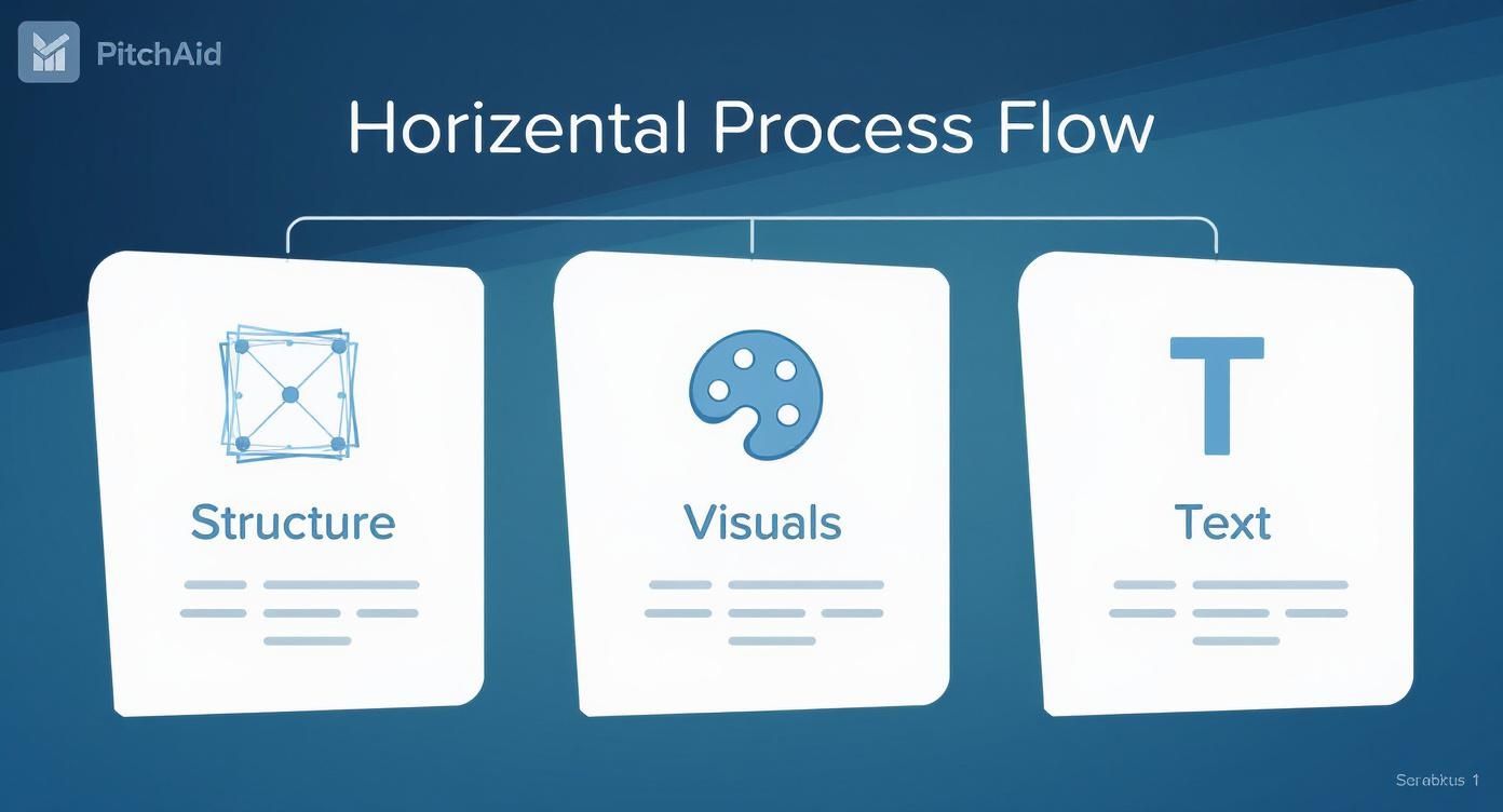 Infographic about how to create pitch deck