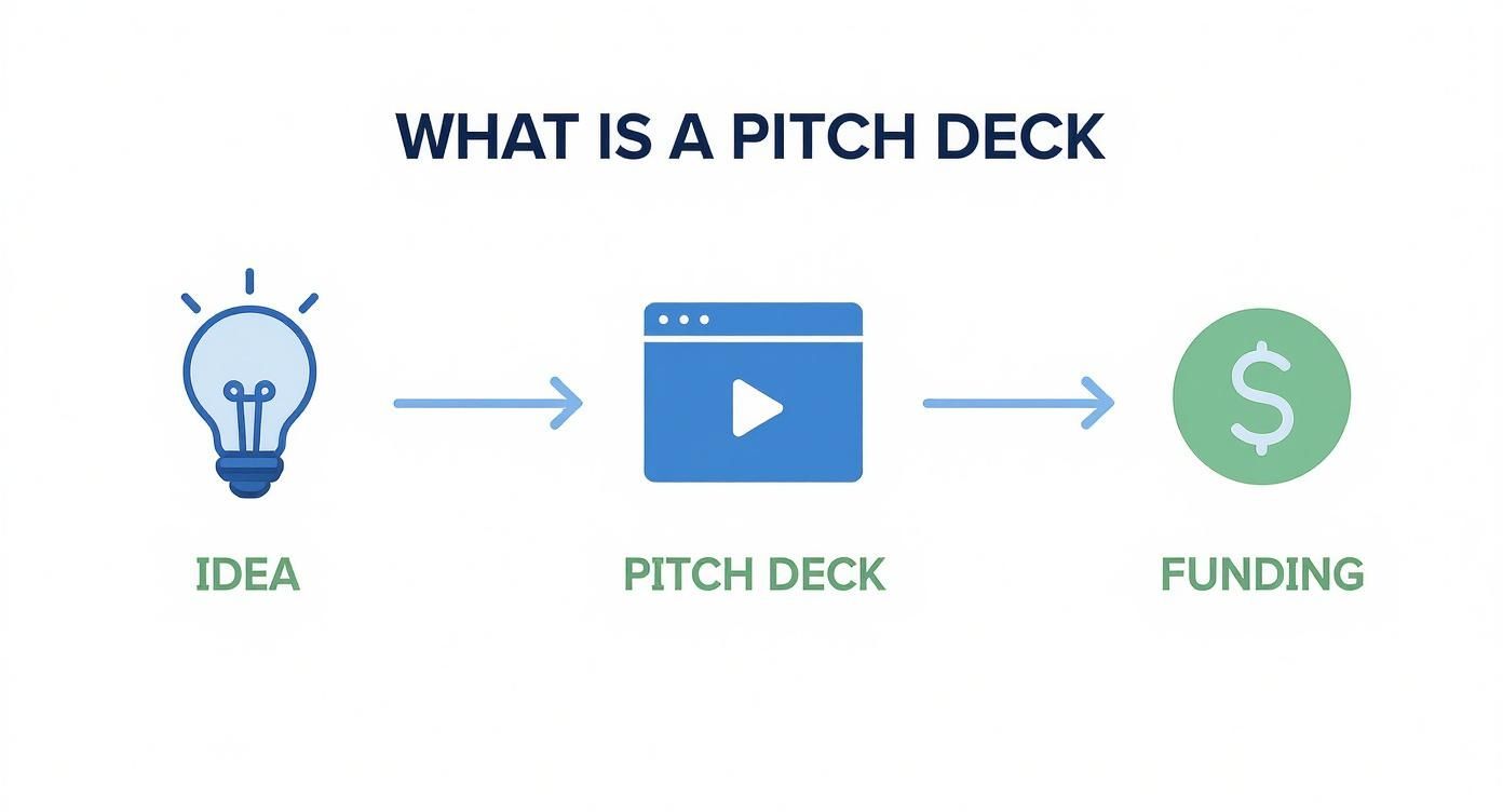 Infographic about what is a pitch deck