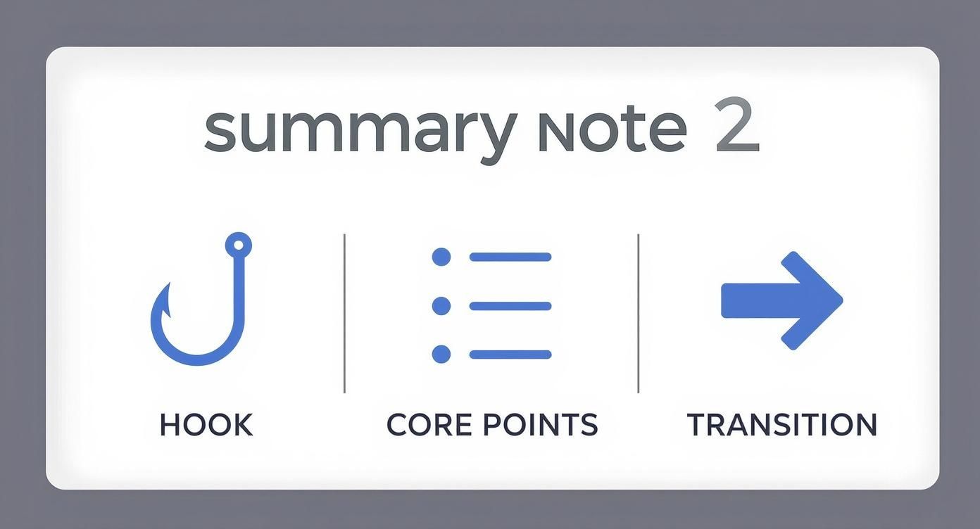 Infographic about how to write speaker notes