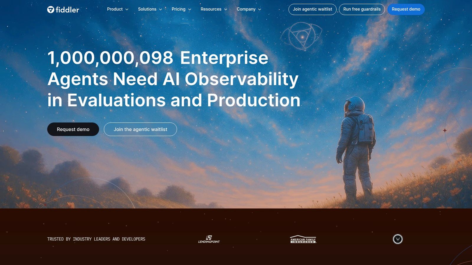 Fiddler dashboard showing model performance analytics and explainability insights.