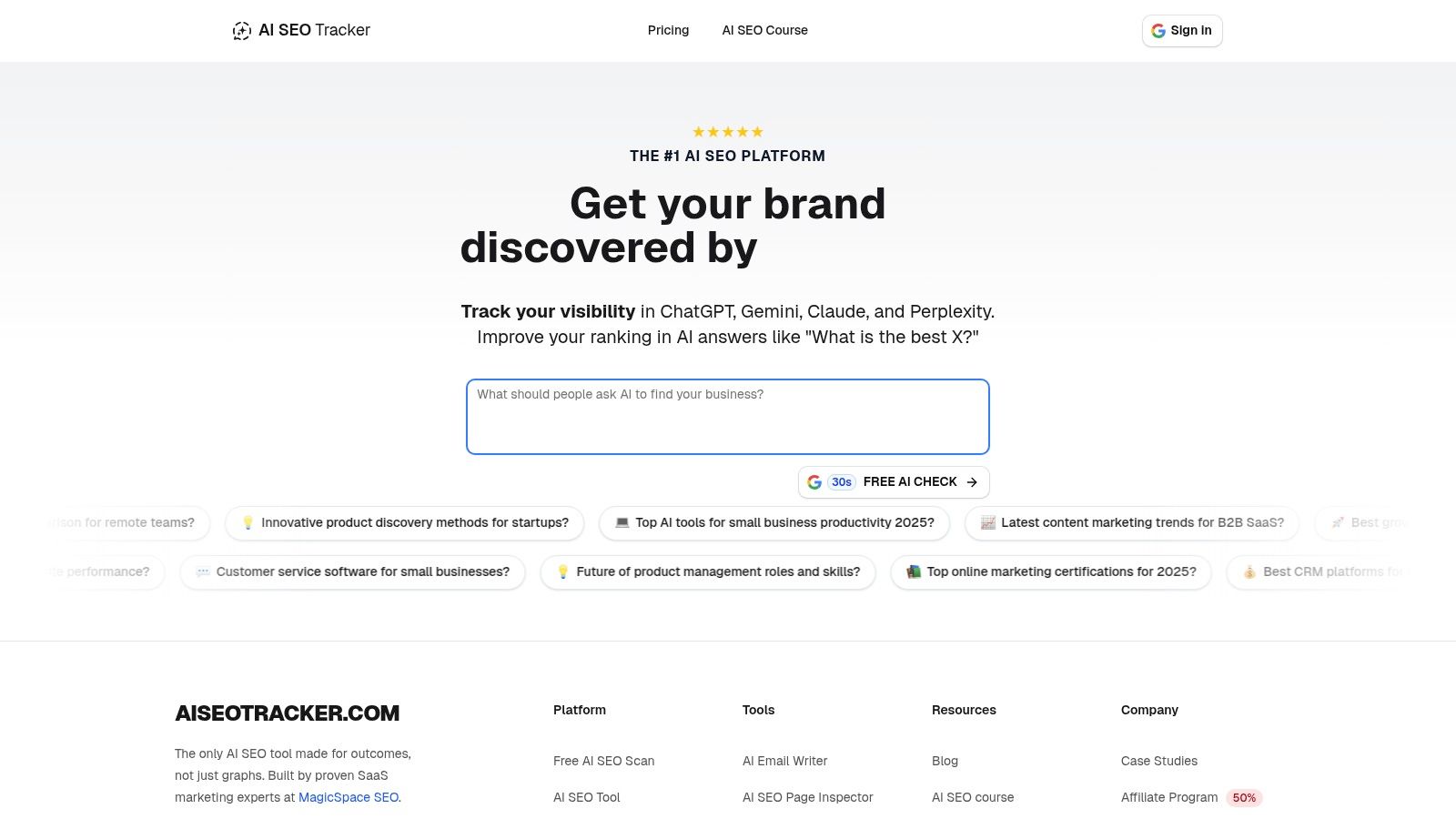 AI SEO Tracker