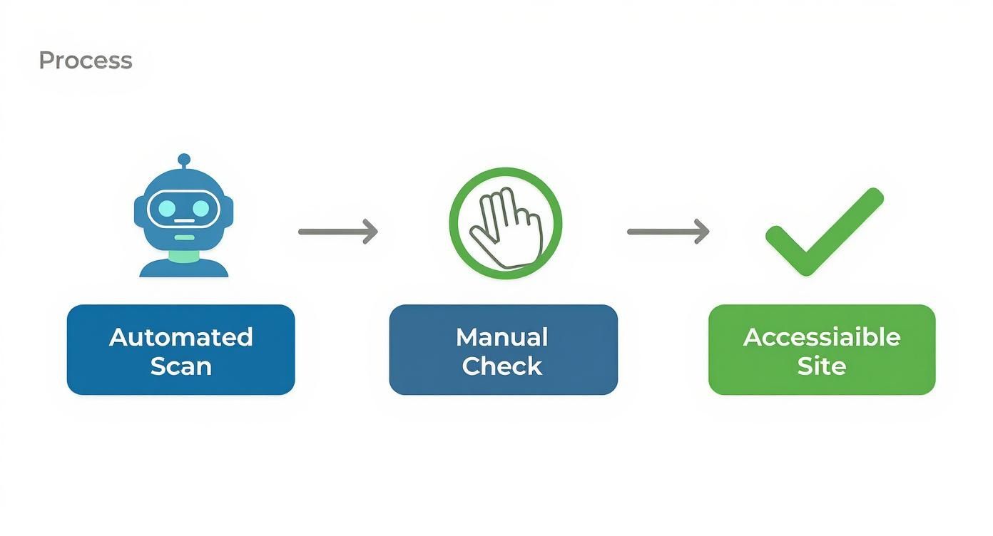 Infographic about ada compliance website testing