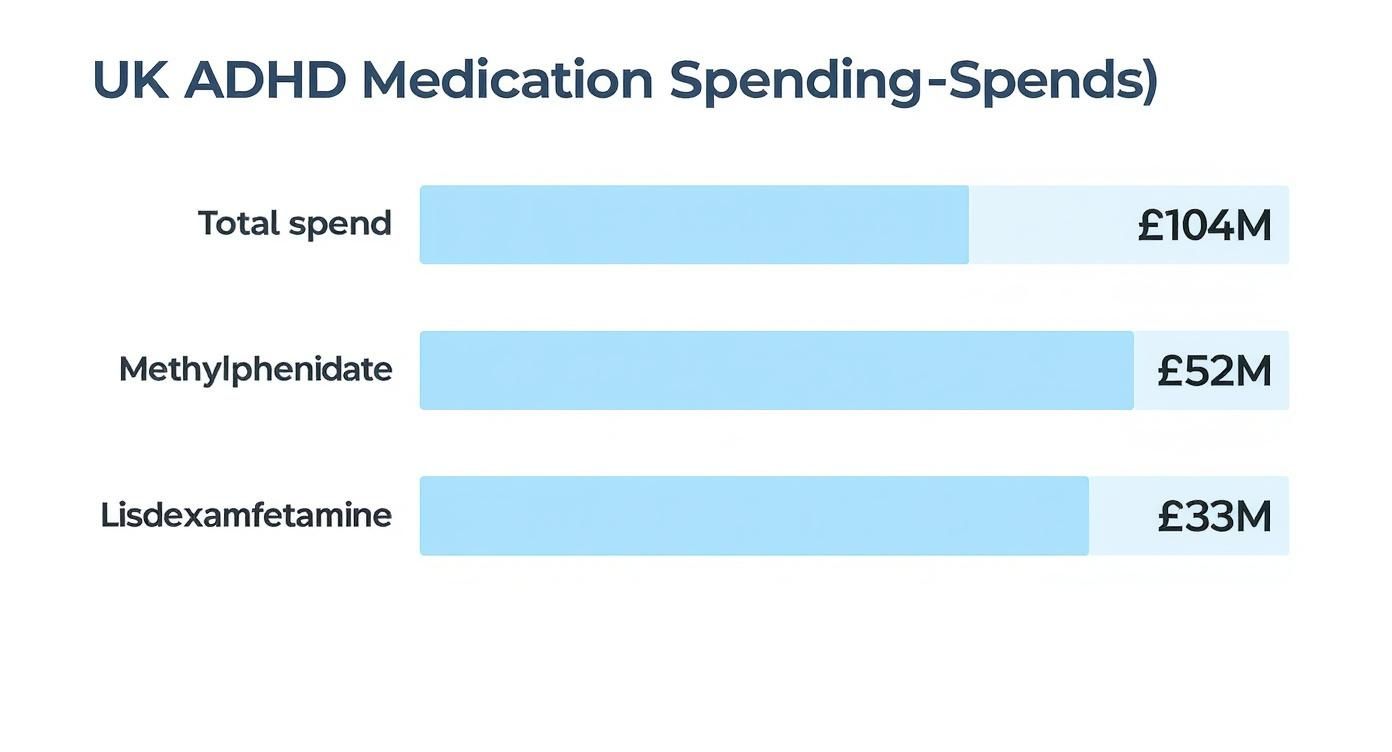 Infographic about cost of adhd medications