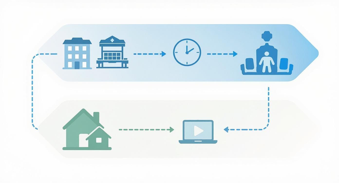 Infographic about mental health assessment online