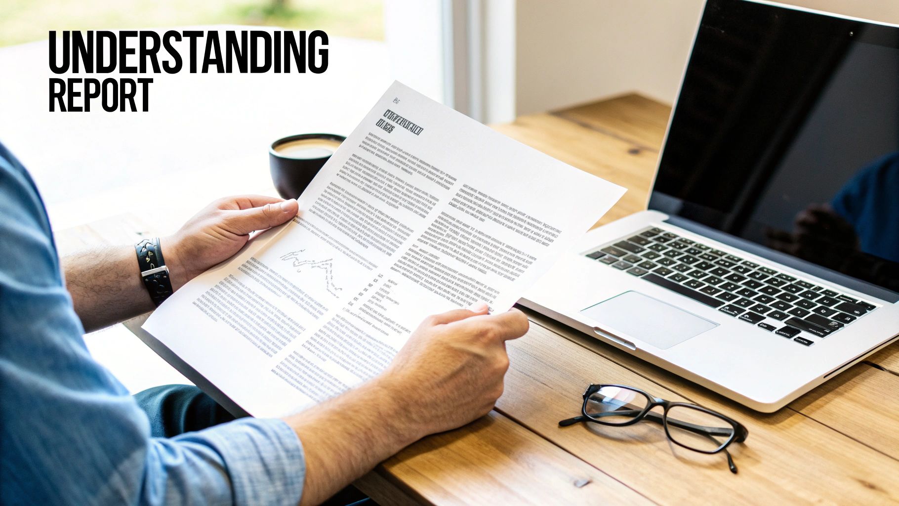 A person holding and reading a diagnostic report, symbolising the step after receiving an autism diagnosis in the UK.
