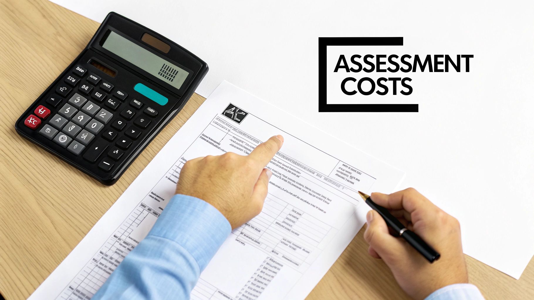 A professional clinician reviewing diagnostic documents with a patient in a calm office setting.