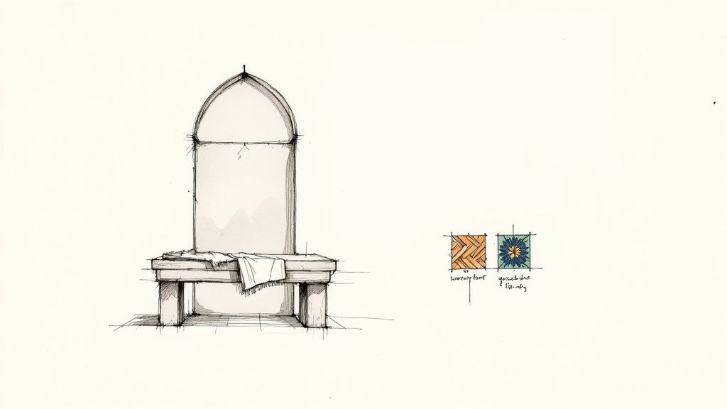 A stack of intricately woven Turkish cotton blankets showcasing different patterns and colors.