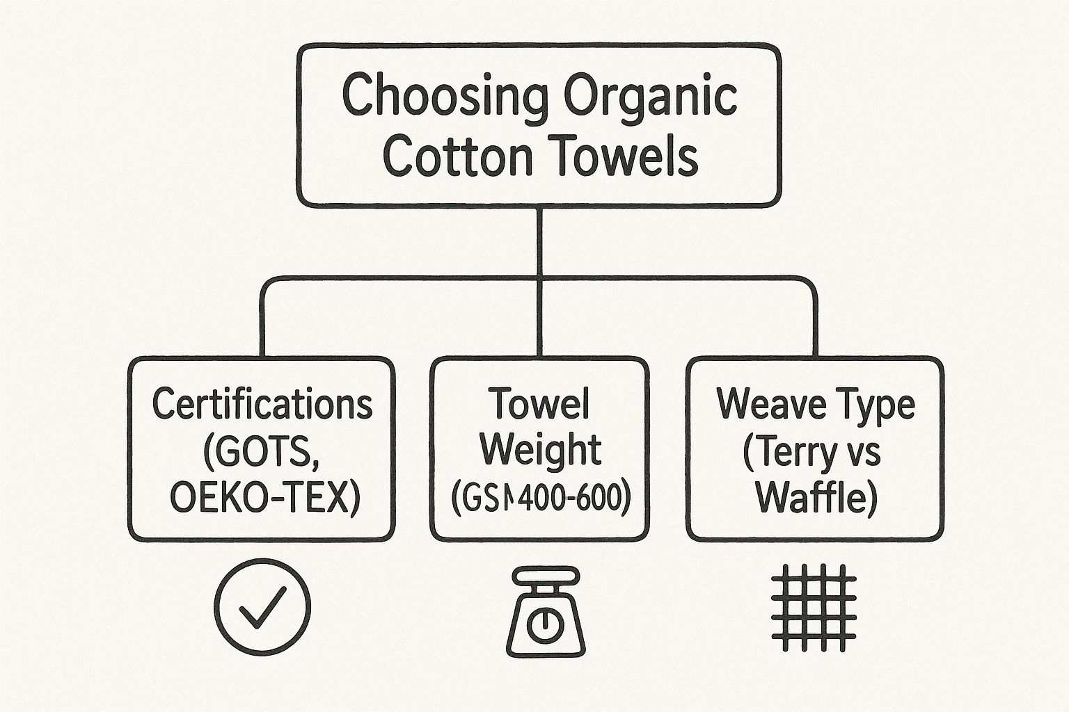 Infographic about best organic cotton towels