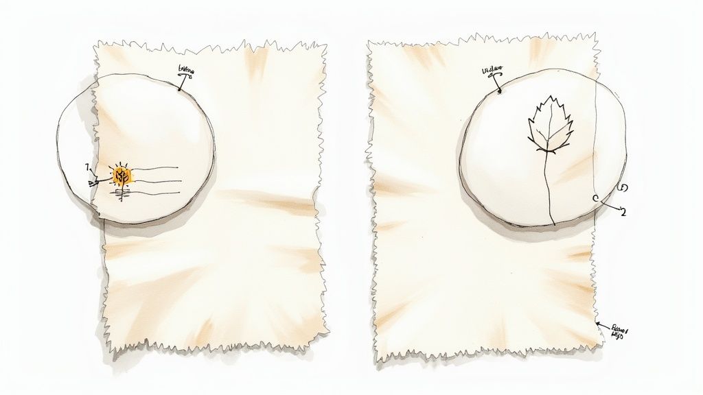 A close-up of soft organic cotton fabric