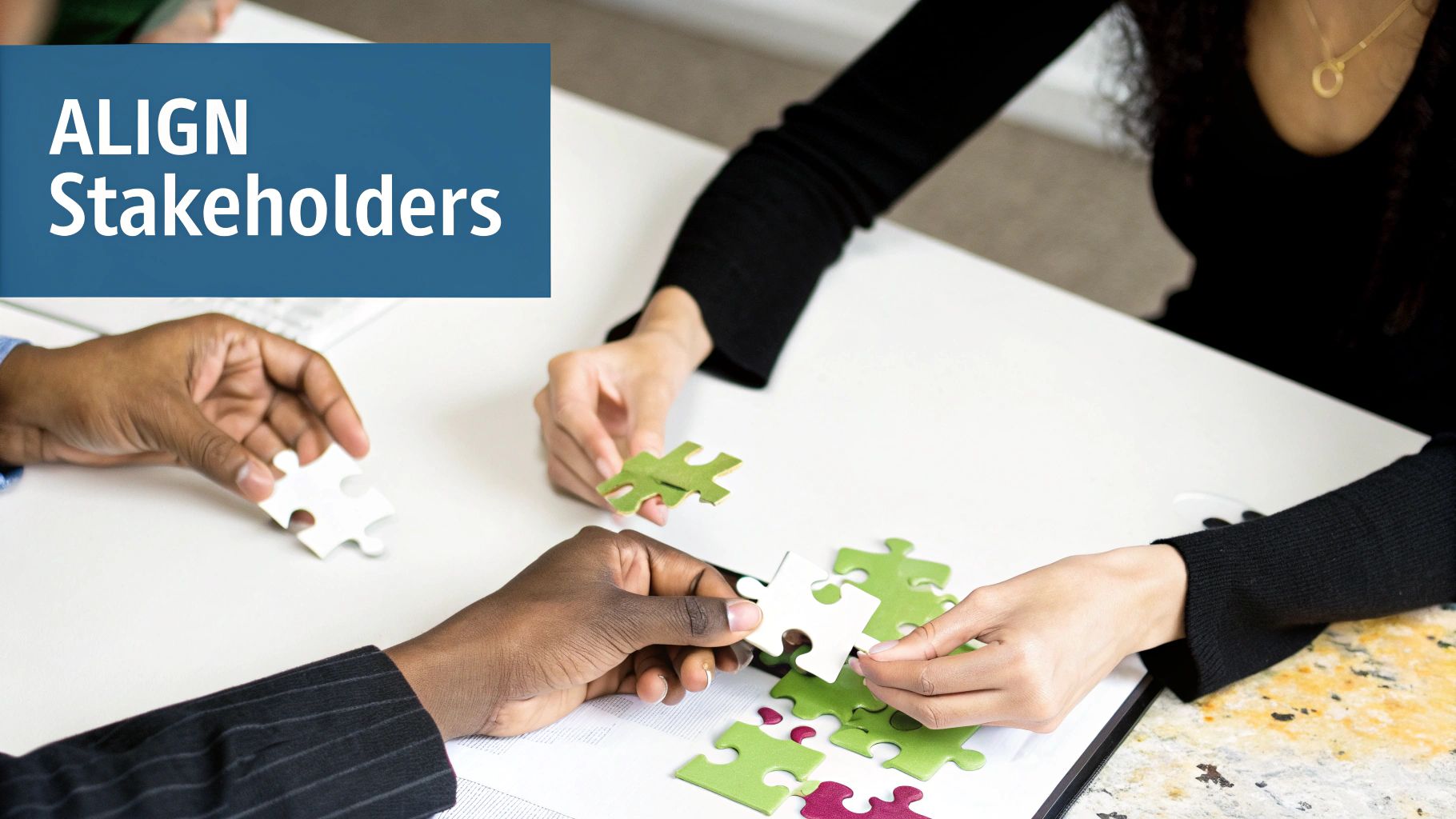 How do you align diverse stakeholders with conflicting priorities toward a common goal?