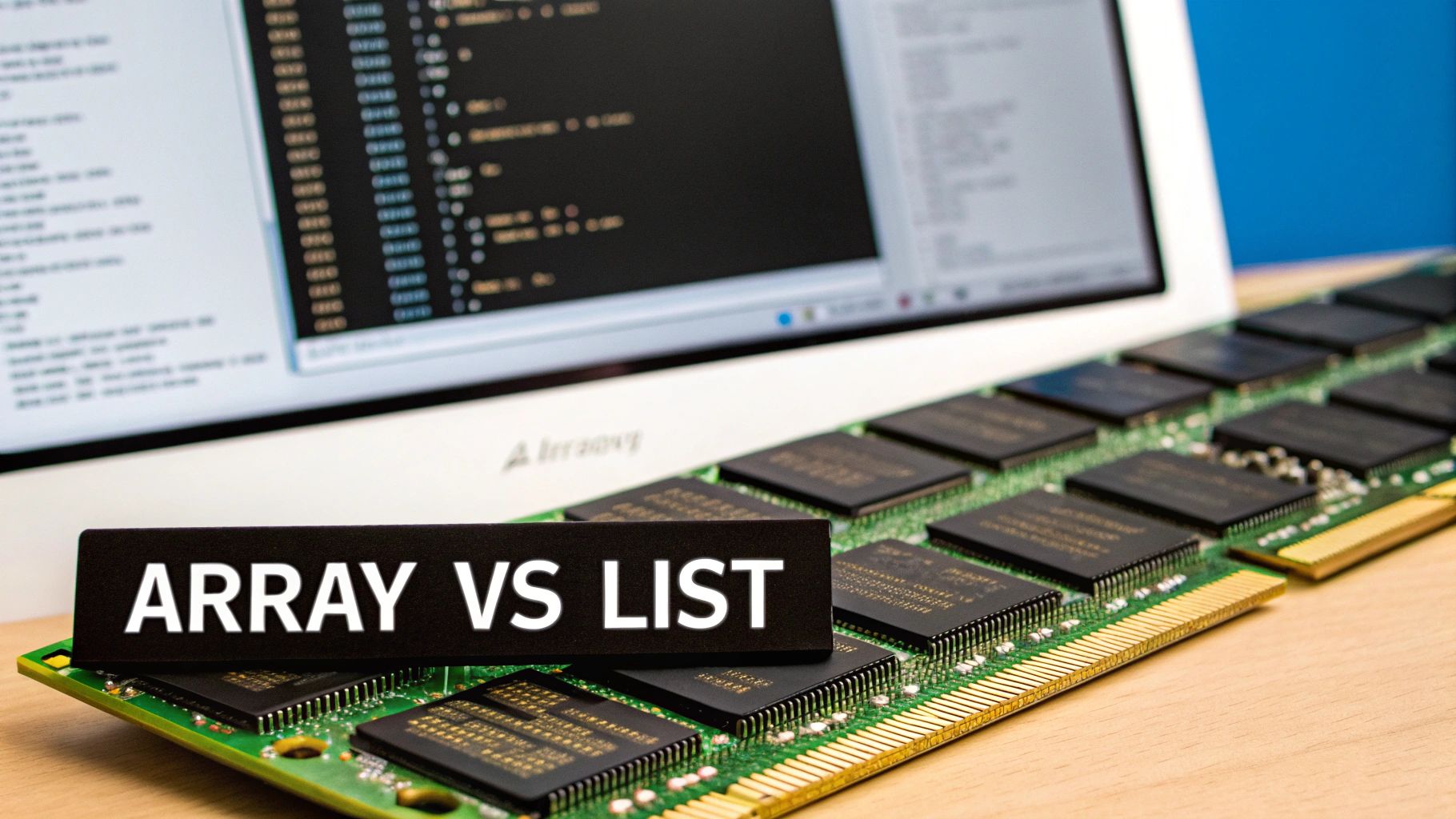 What is the difference between an array and a linked list?
