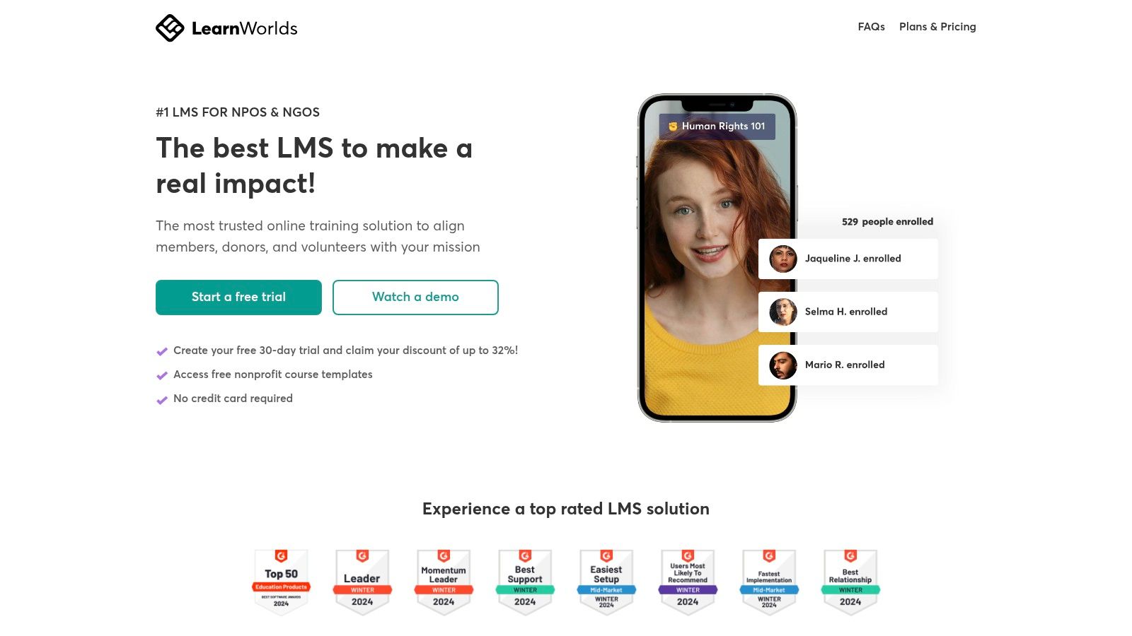 LearnWorlds for Nonprofits