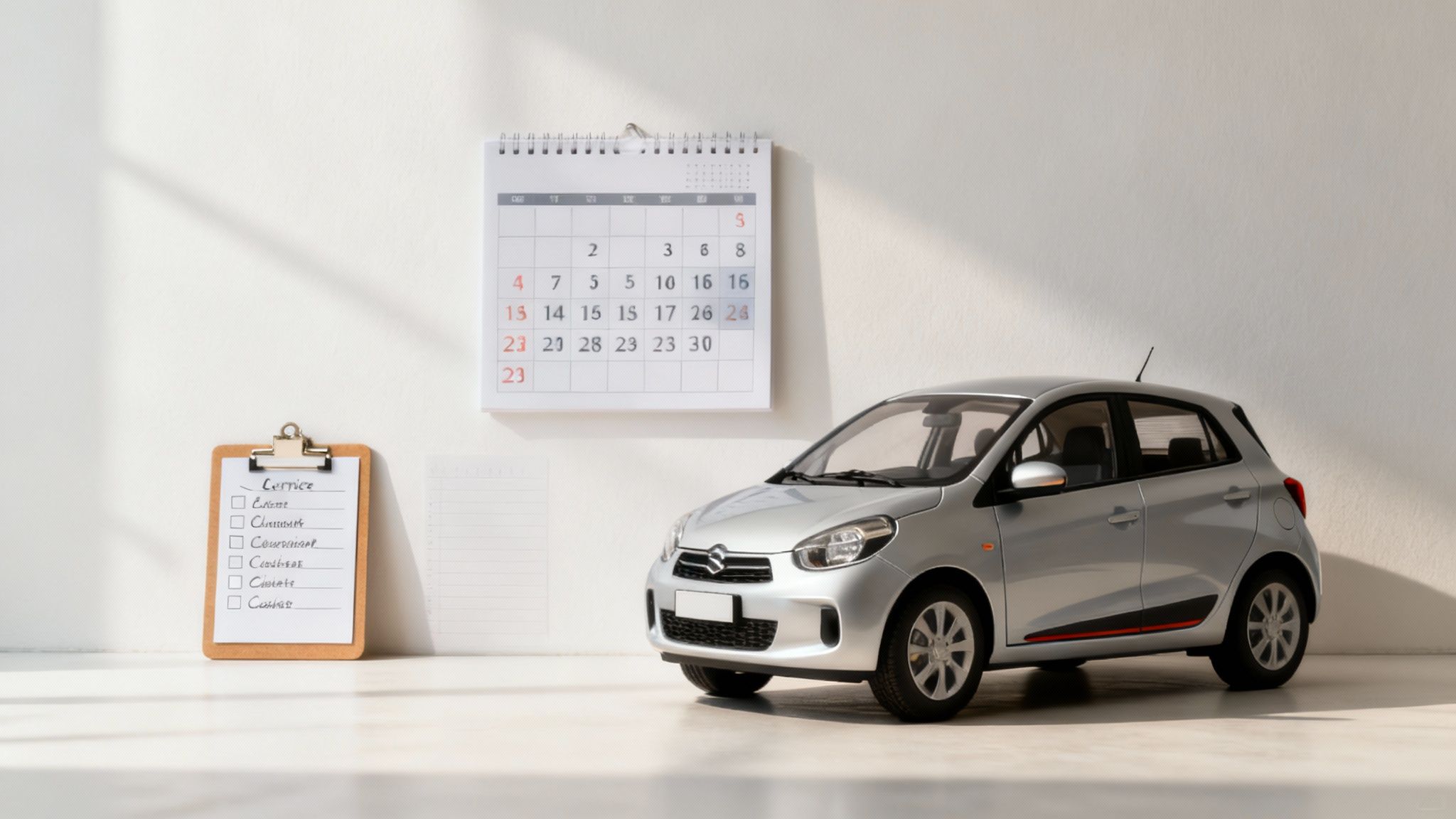 A mechanic inspecting the engine of a car in a well-lit workshop