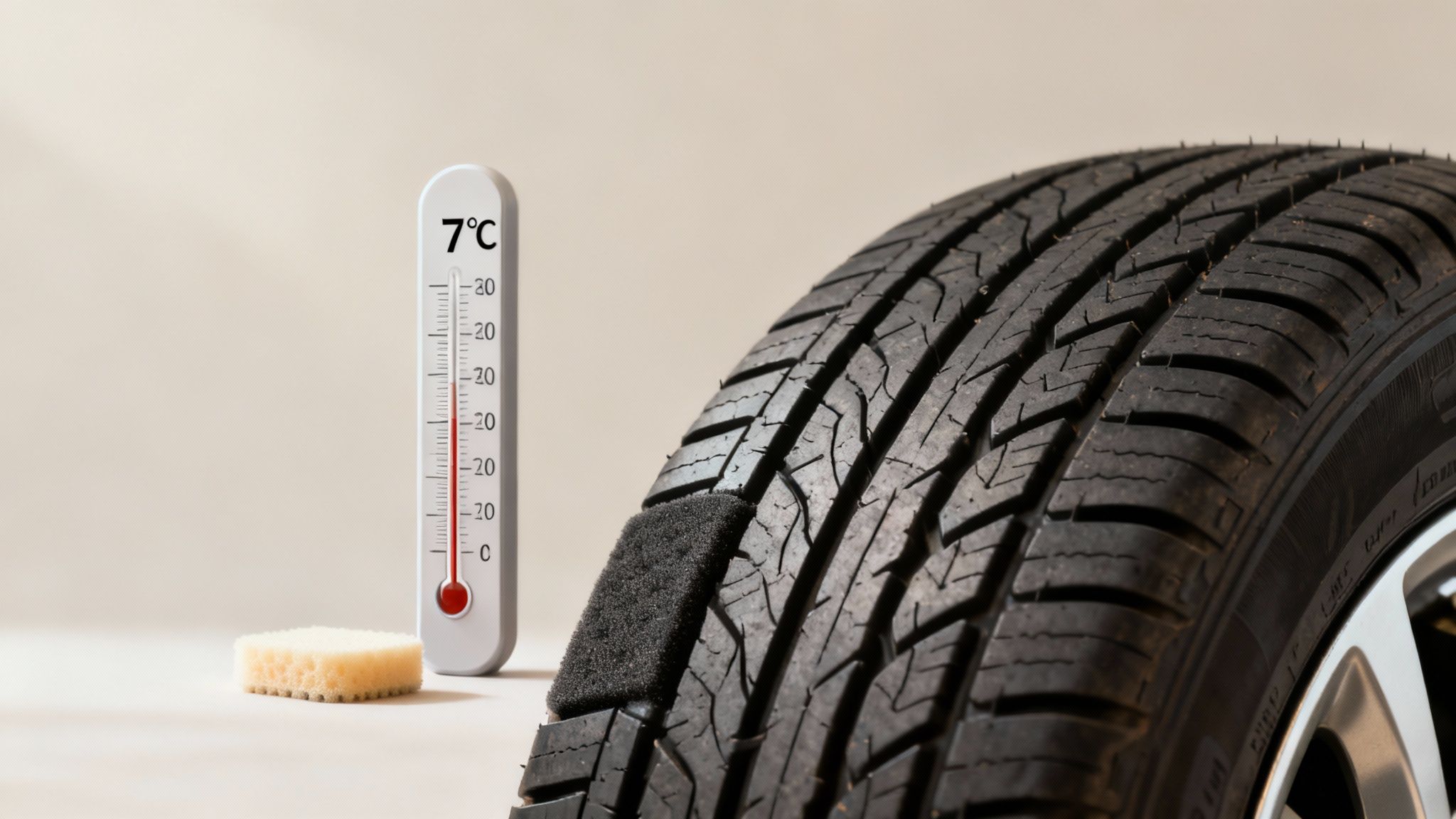 Tire temperature gauge