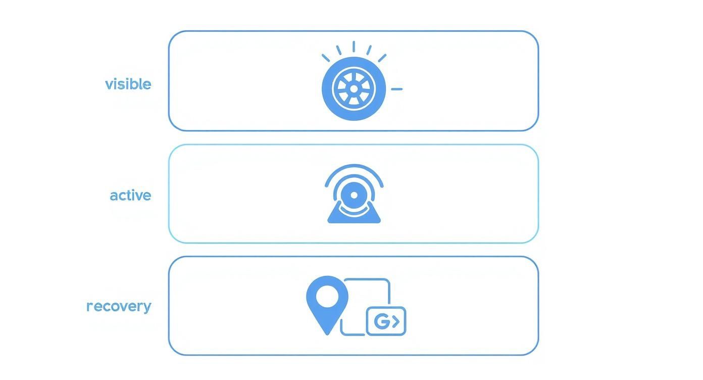 Infographic about anti theft system for car