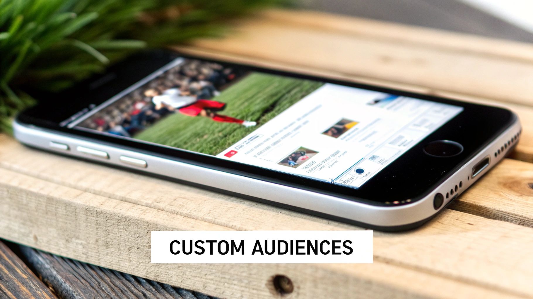 A marketer on a laptop viewing a customer journey map that leads to a conversion goal