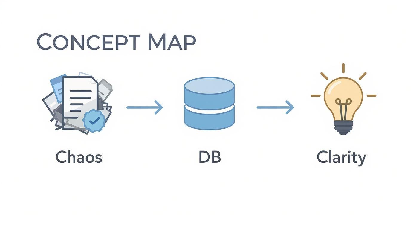 Infographic about customer database software for small business