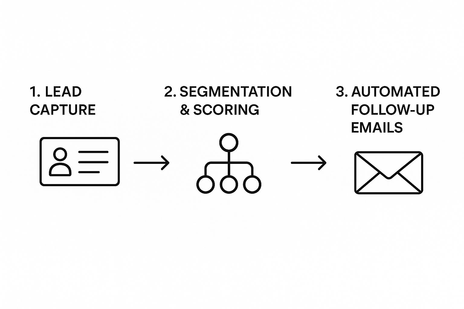 Infographic about automated lead nurturing