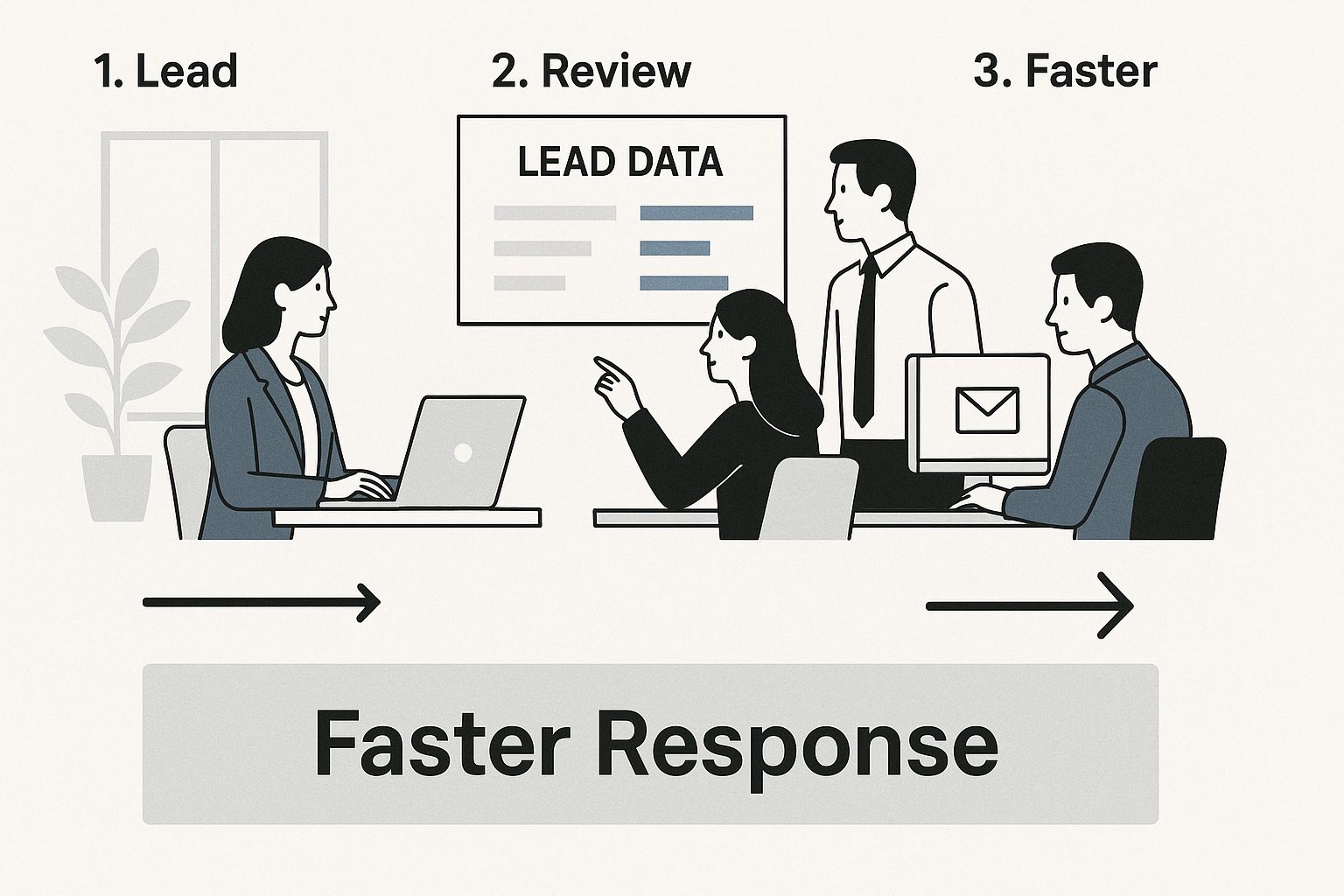 Infographic about lead distribution software