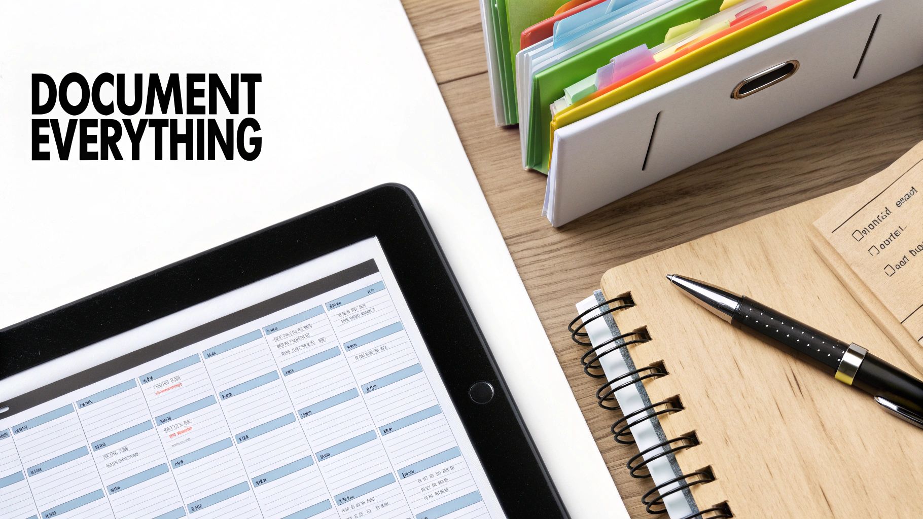 Document Everything and Maintain Communication Records
