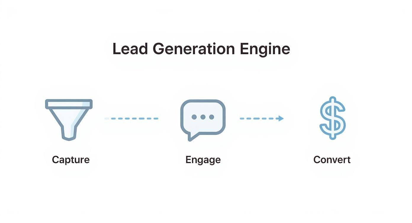Infographic about lead generation for car sales