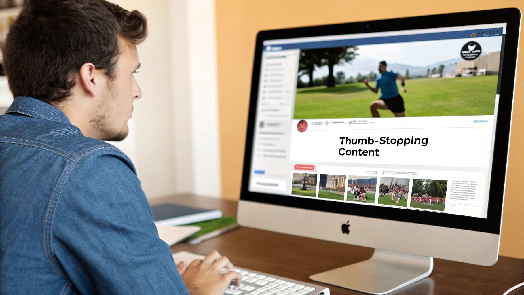 Example of engaging, mobile-first Facebook ad creative.