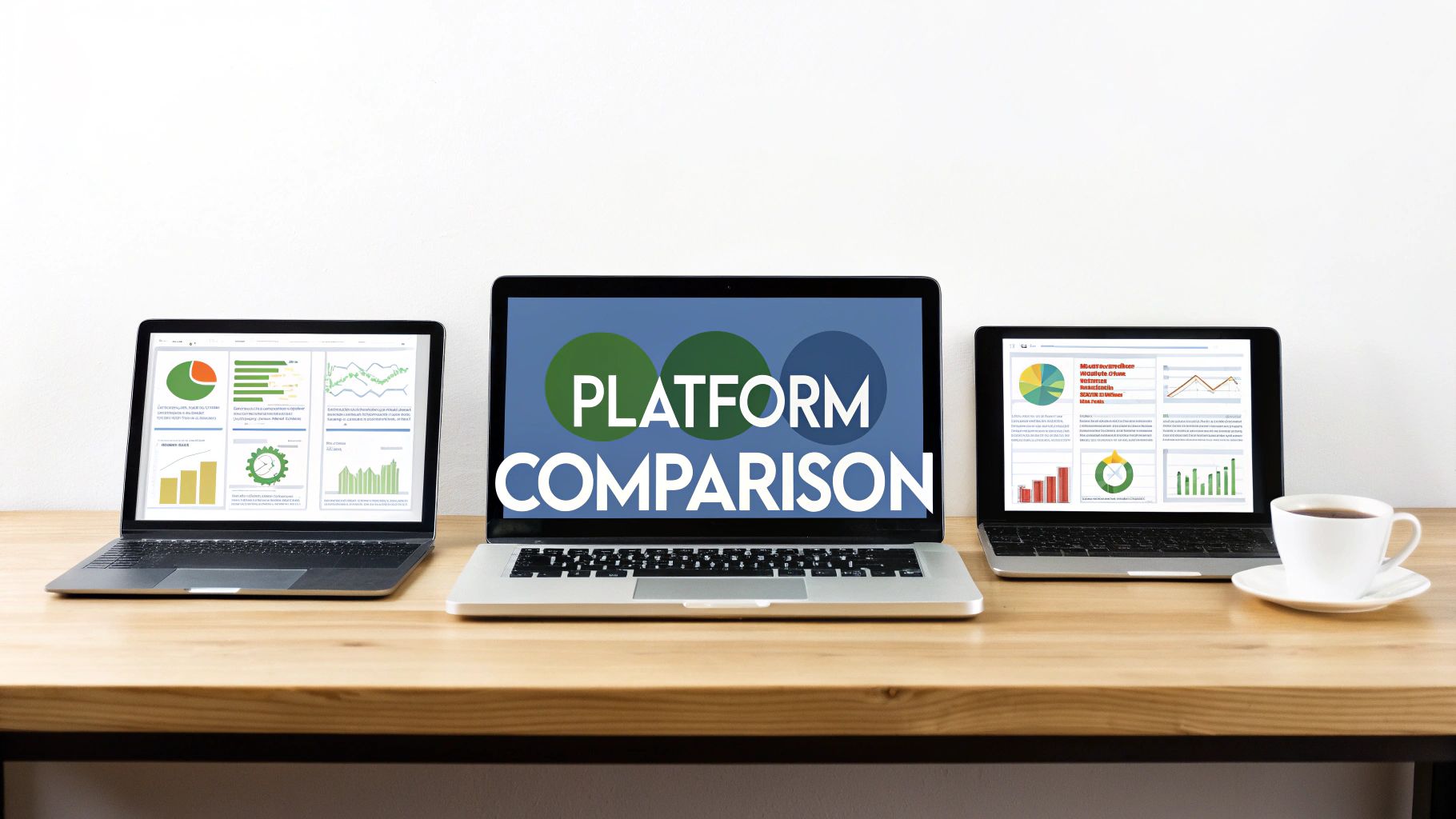 A visual representation of different marketing automation tools being compared side-by-side