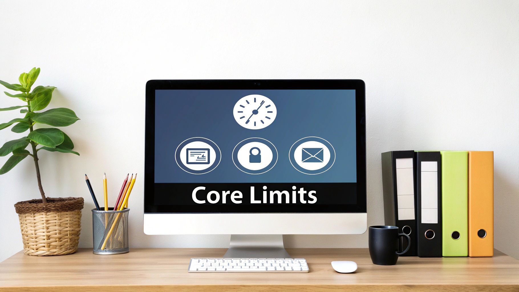 A magnifying glass hovering over a diagram of a Zapier workflow, highlighting the limitations of the free plan.