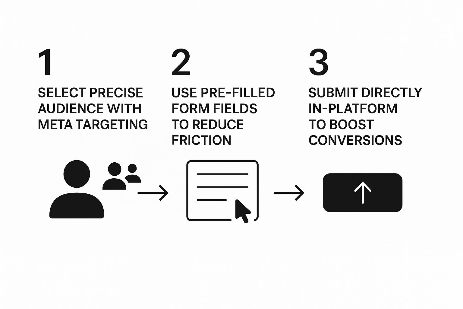 Infographic about lead form on facebook
