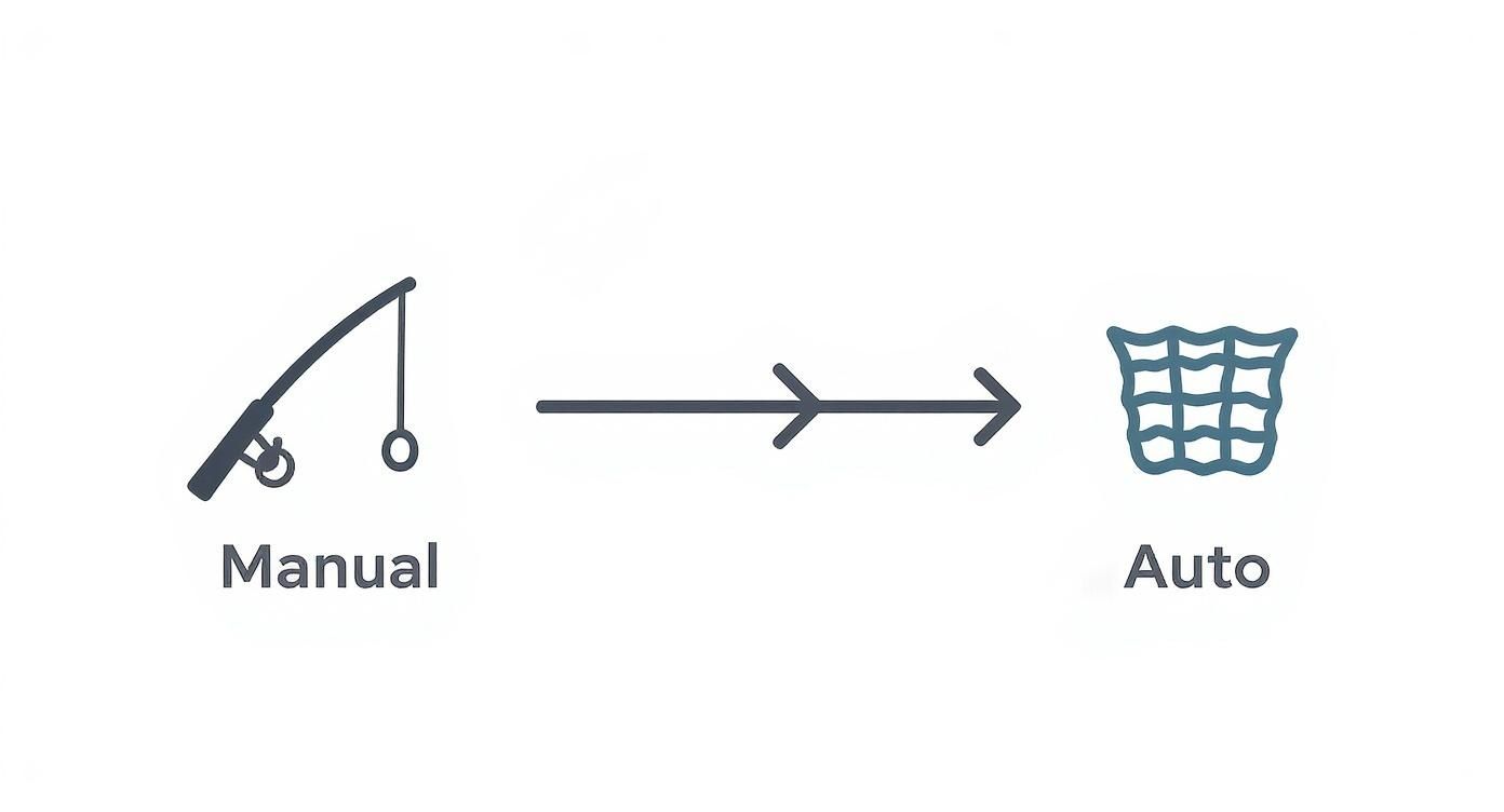 Infographic about automatic lead generation