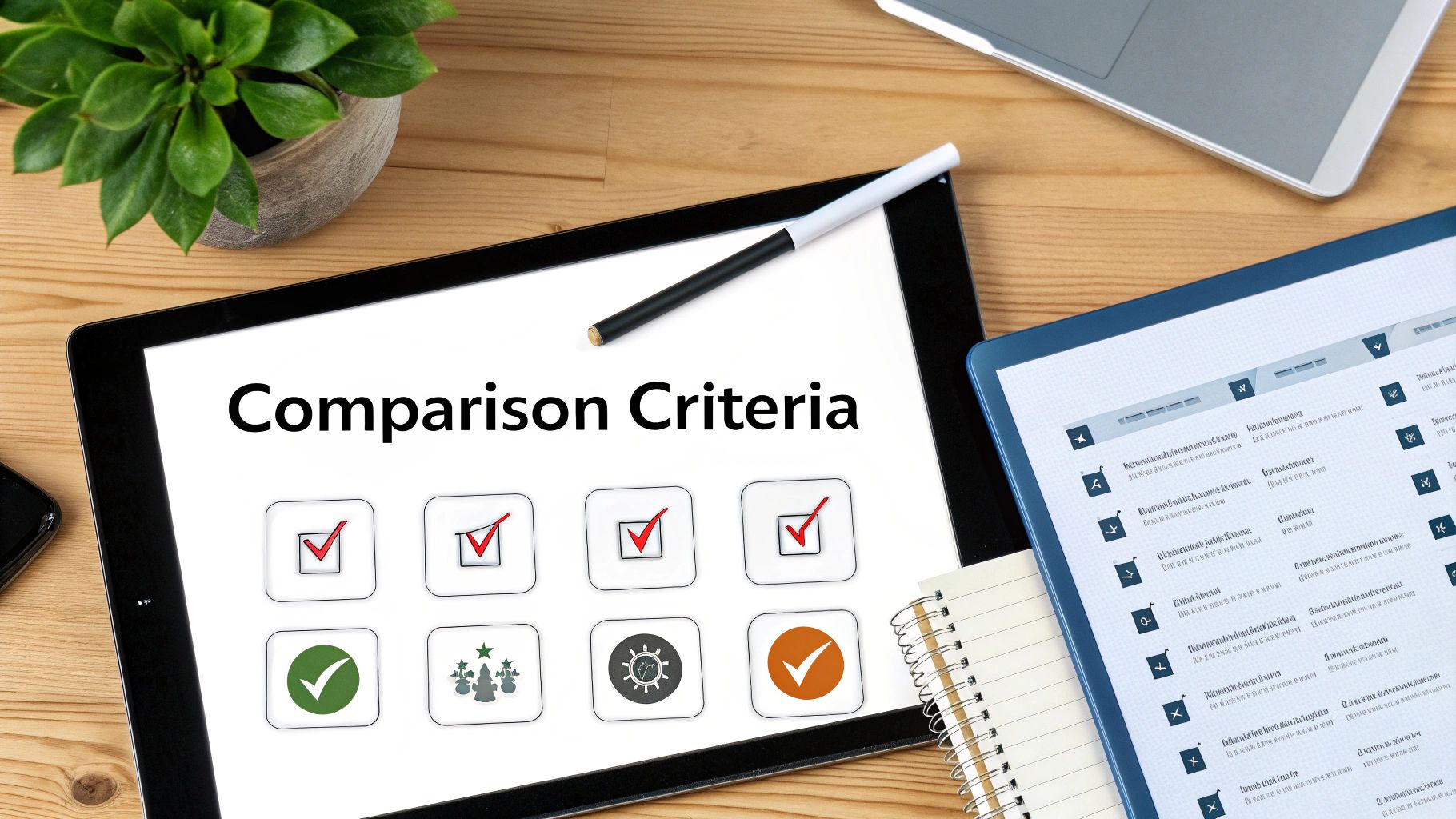 A person interacting with a digital interface showing marketing automation workflows.