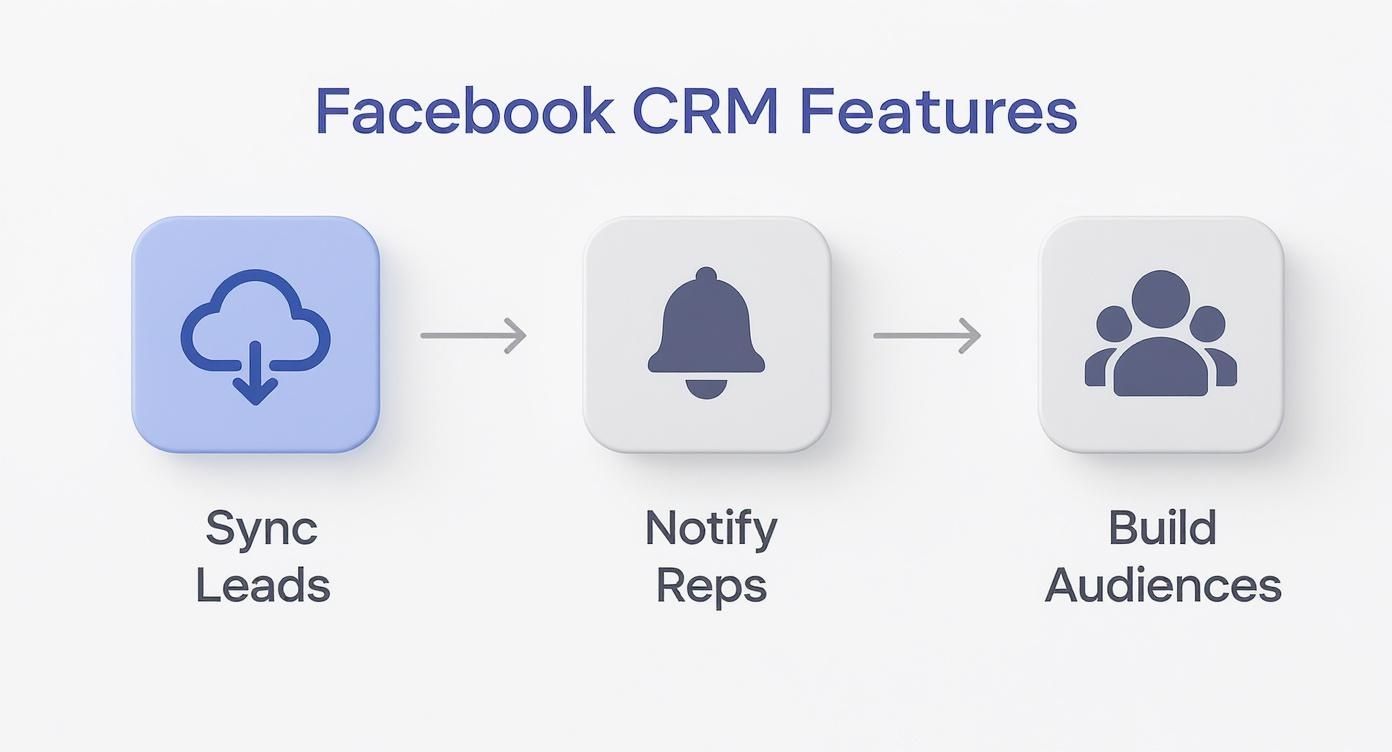 Infographic about crm with facebook integration