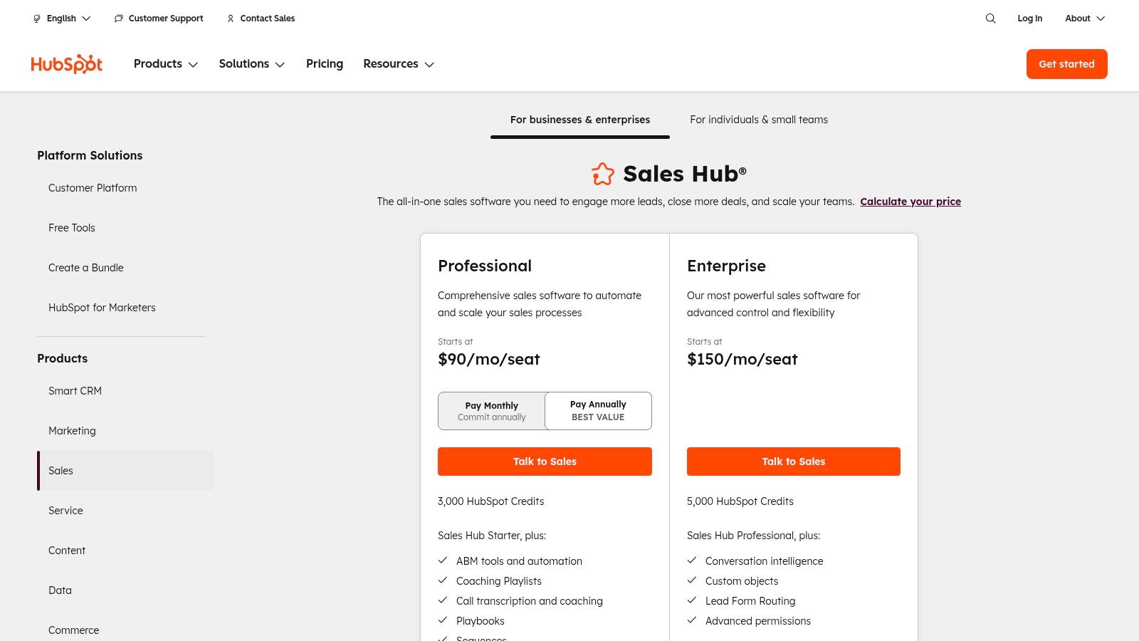 HubSpot Sales Hub