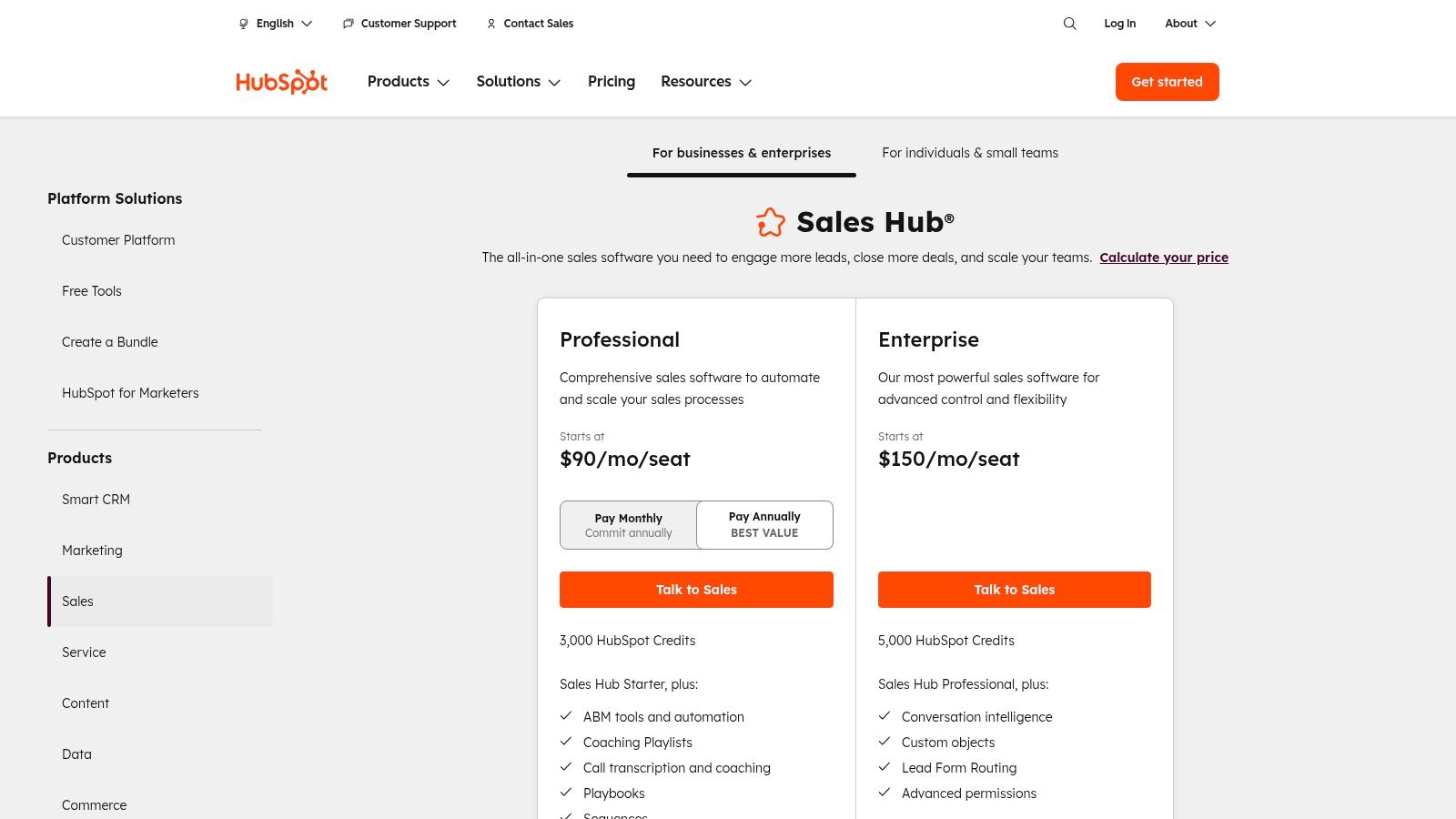 HubSpot Sales Hub