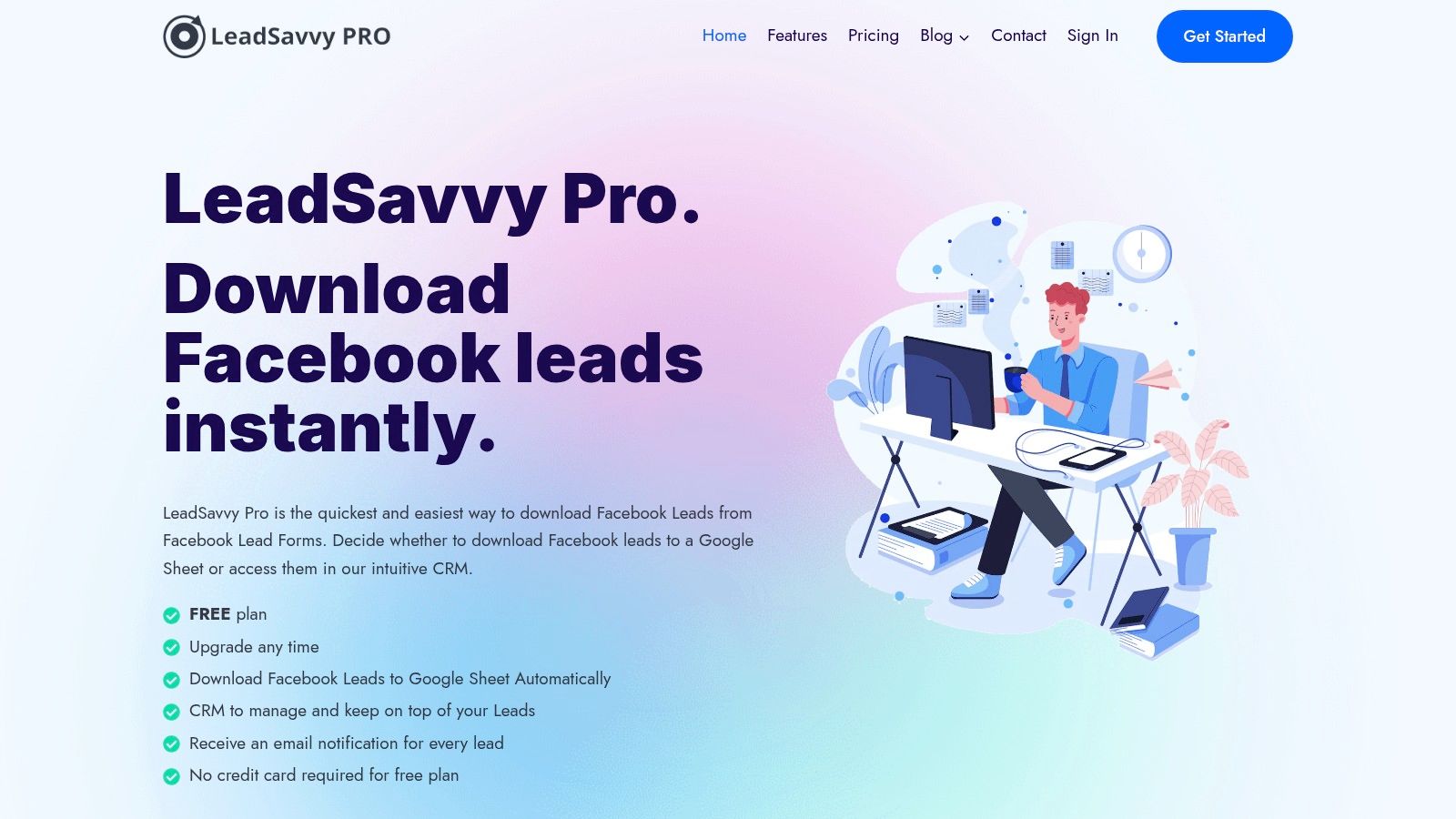 LeadSavvy Pro Lead Management Interface