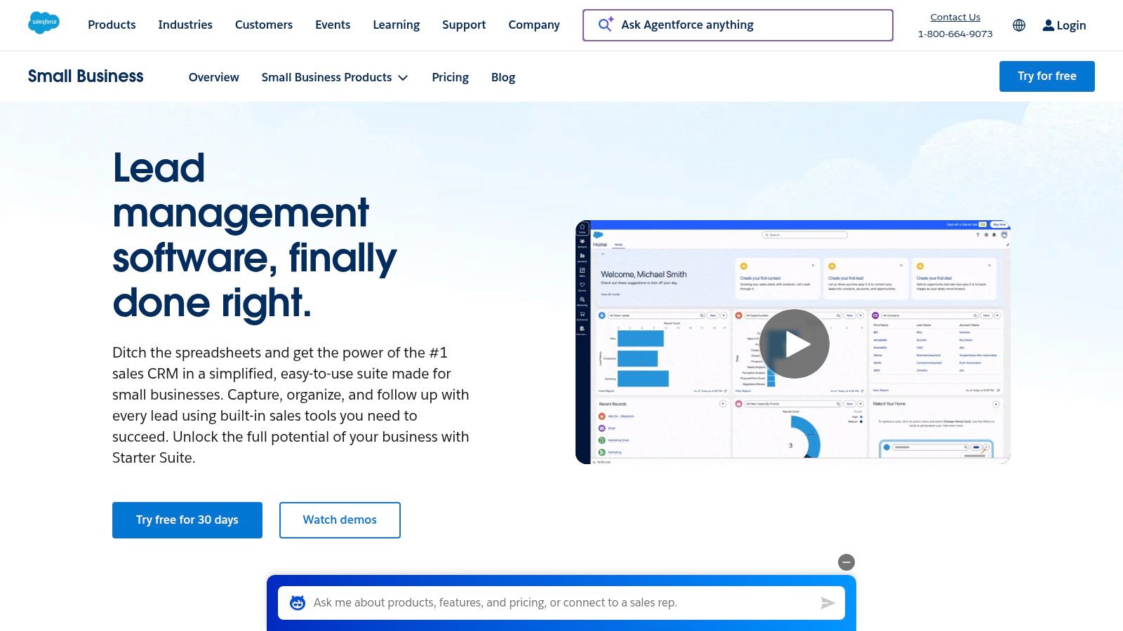 Salesforce Sales Cloud (Lead Management)