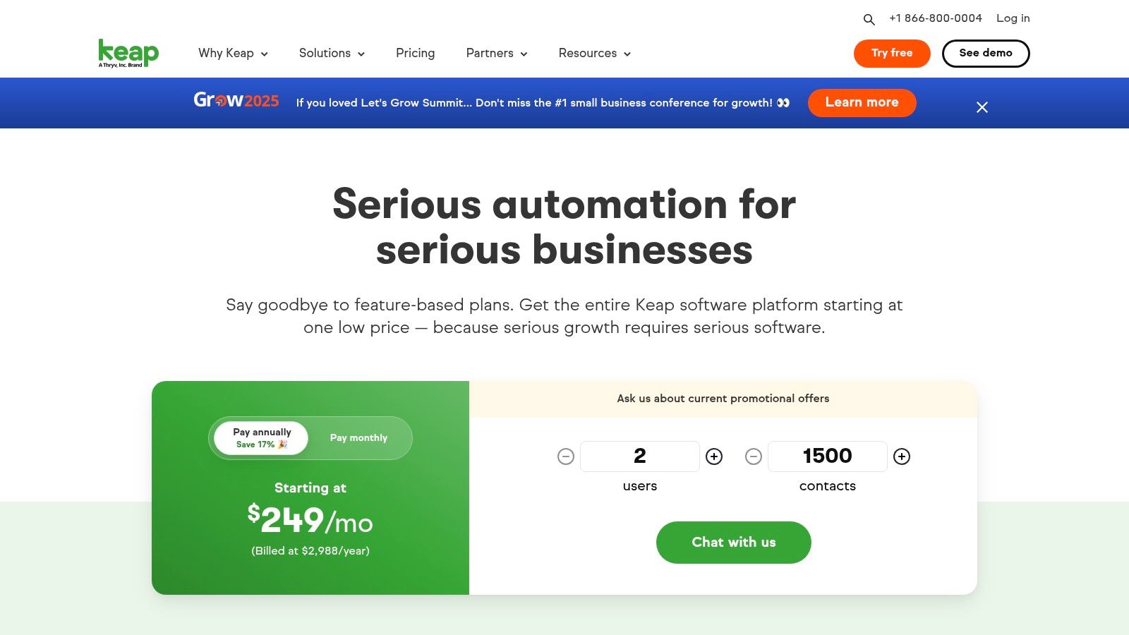Keap (formerly Infusionsoft)