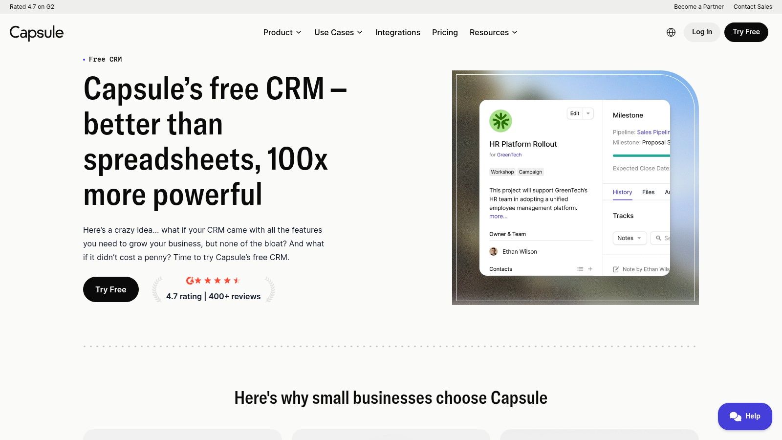 Capsule CRM