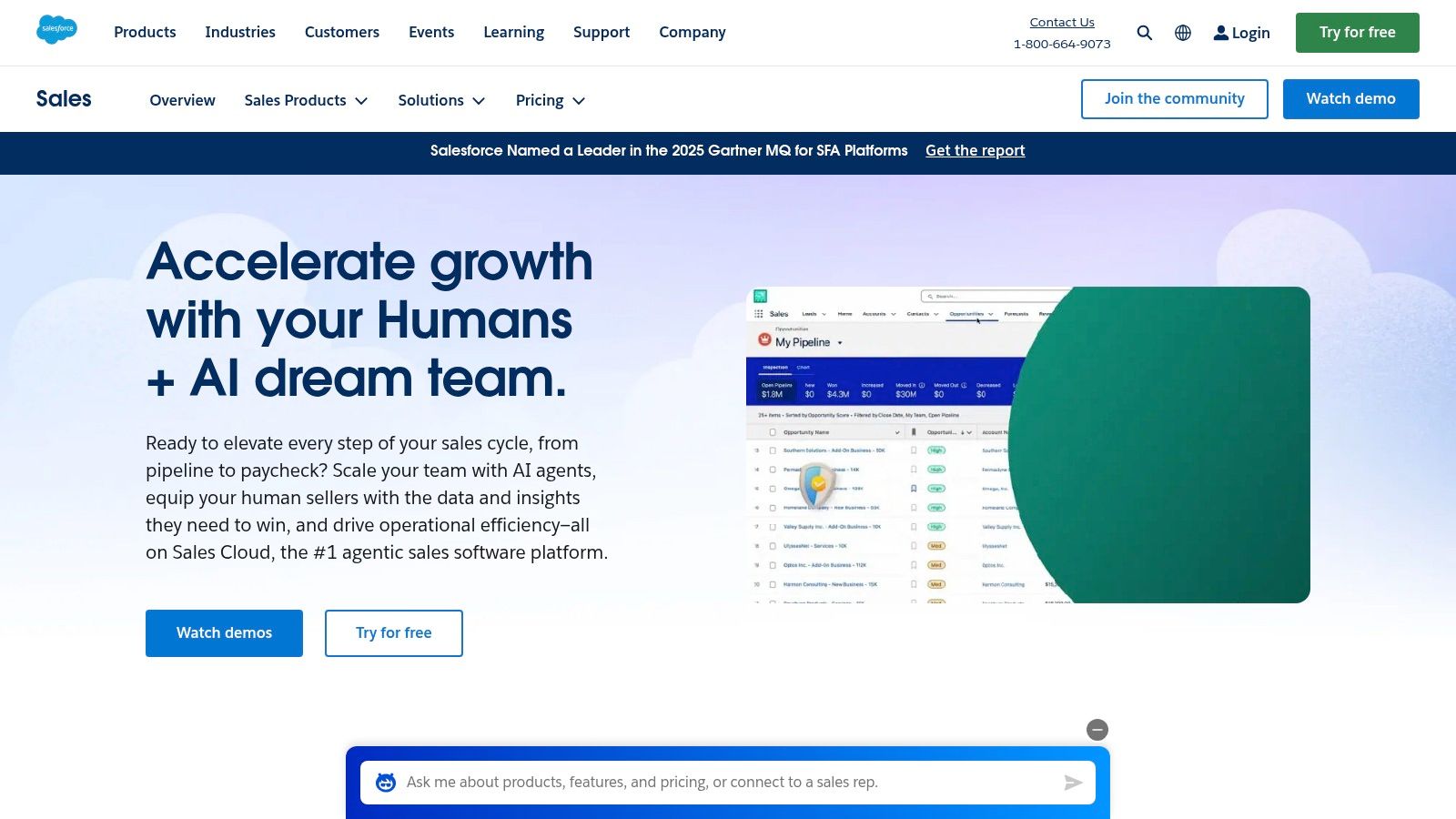 Salesforce Sales Cloud (with Marketing Cloud options)