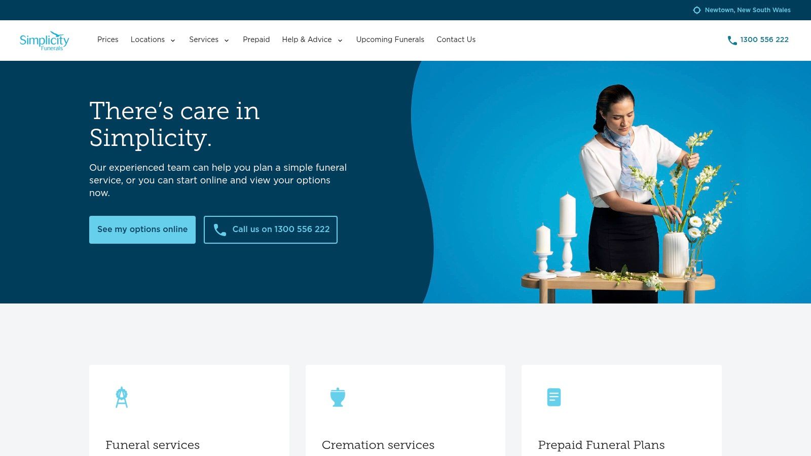 Simplicity Funerals – Budget-friendly full-service brand (Sydney)