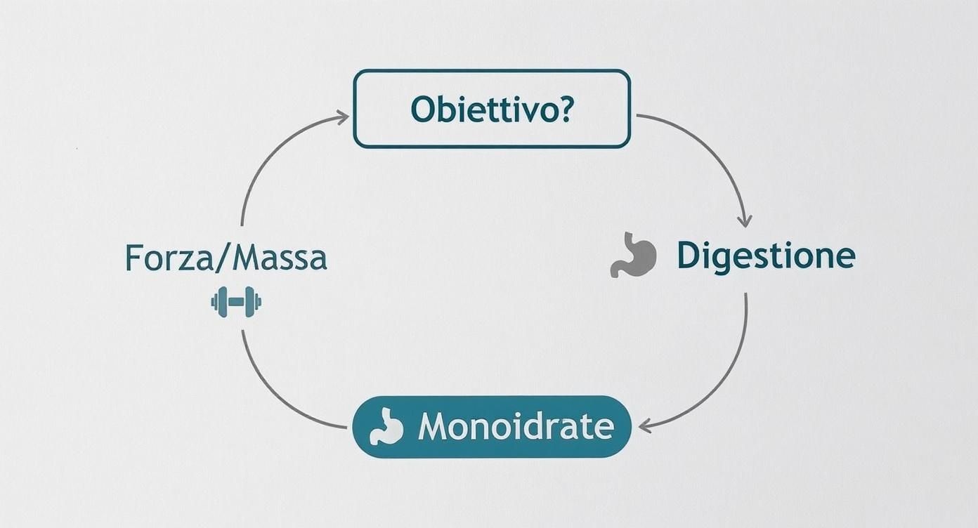 Infographic about quale creatina scegliere