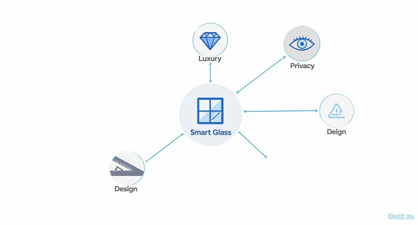 Infographic about smart glass uae