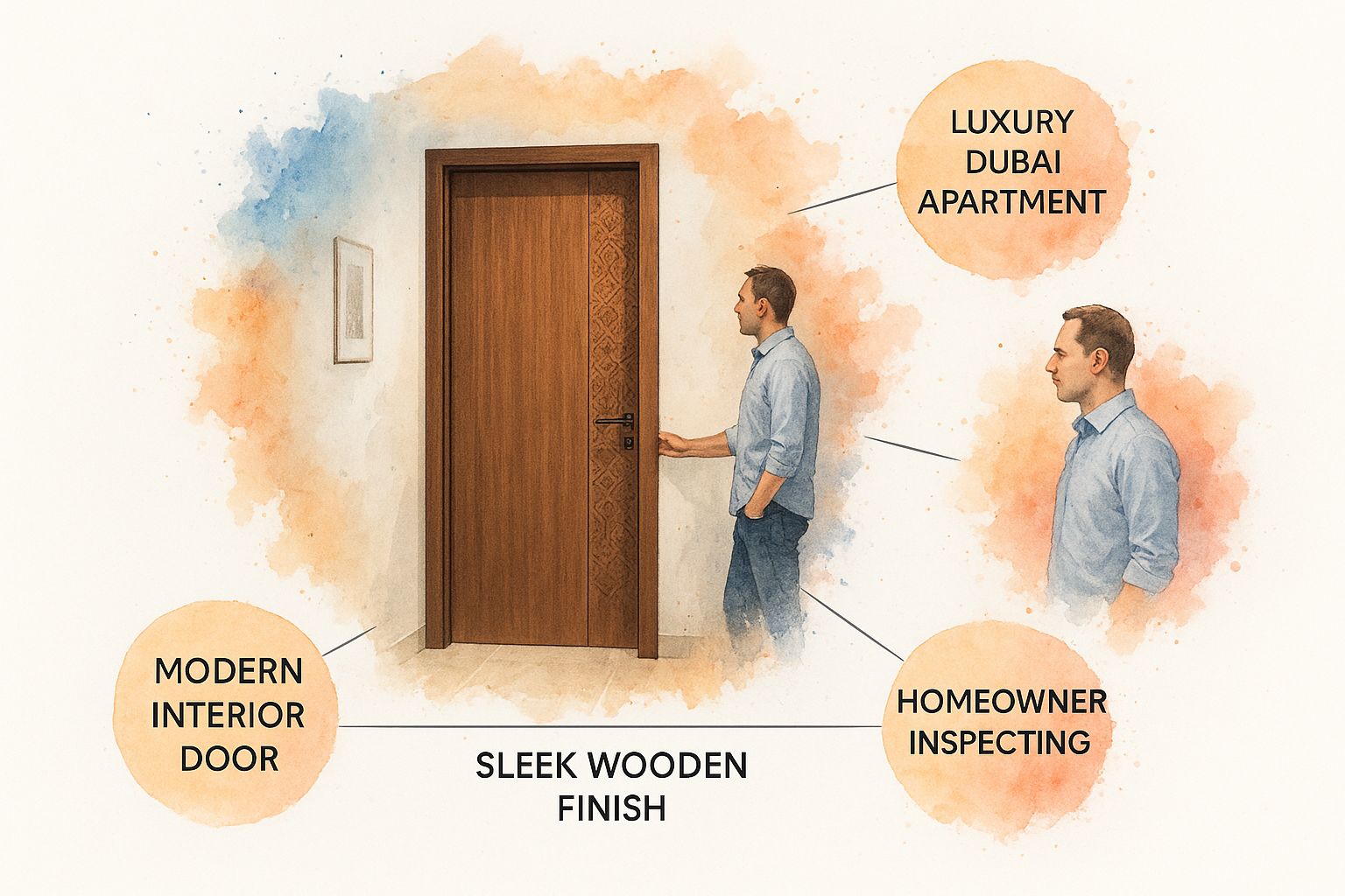 Infographic about interior doors dubai