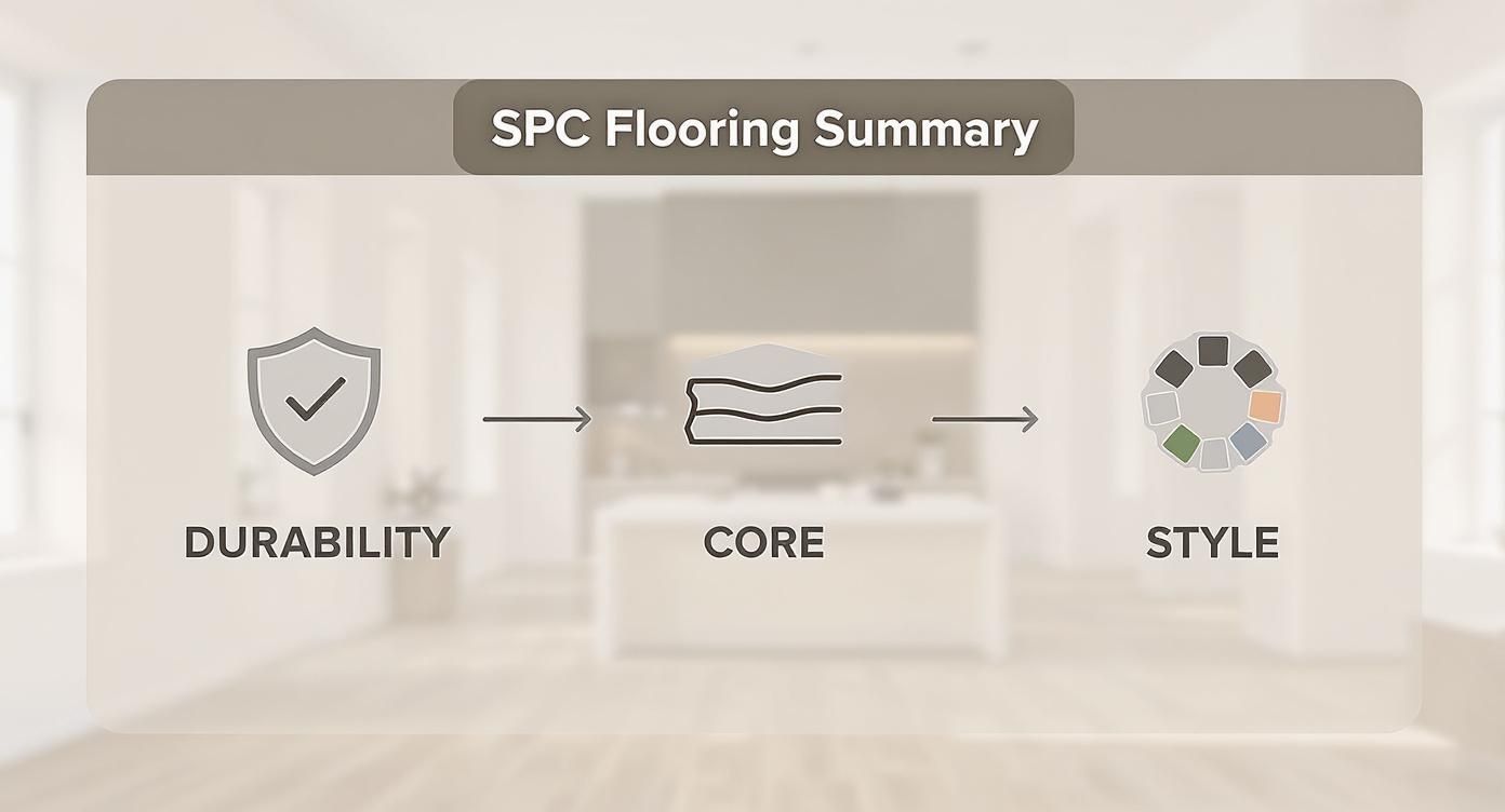 Infographic about spc flooring dubai