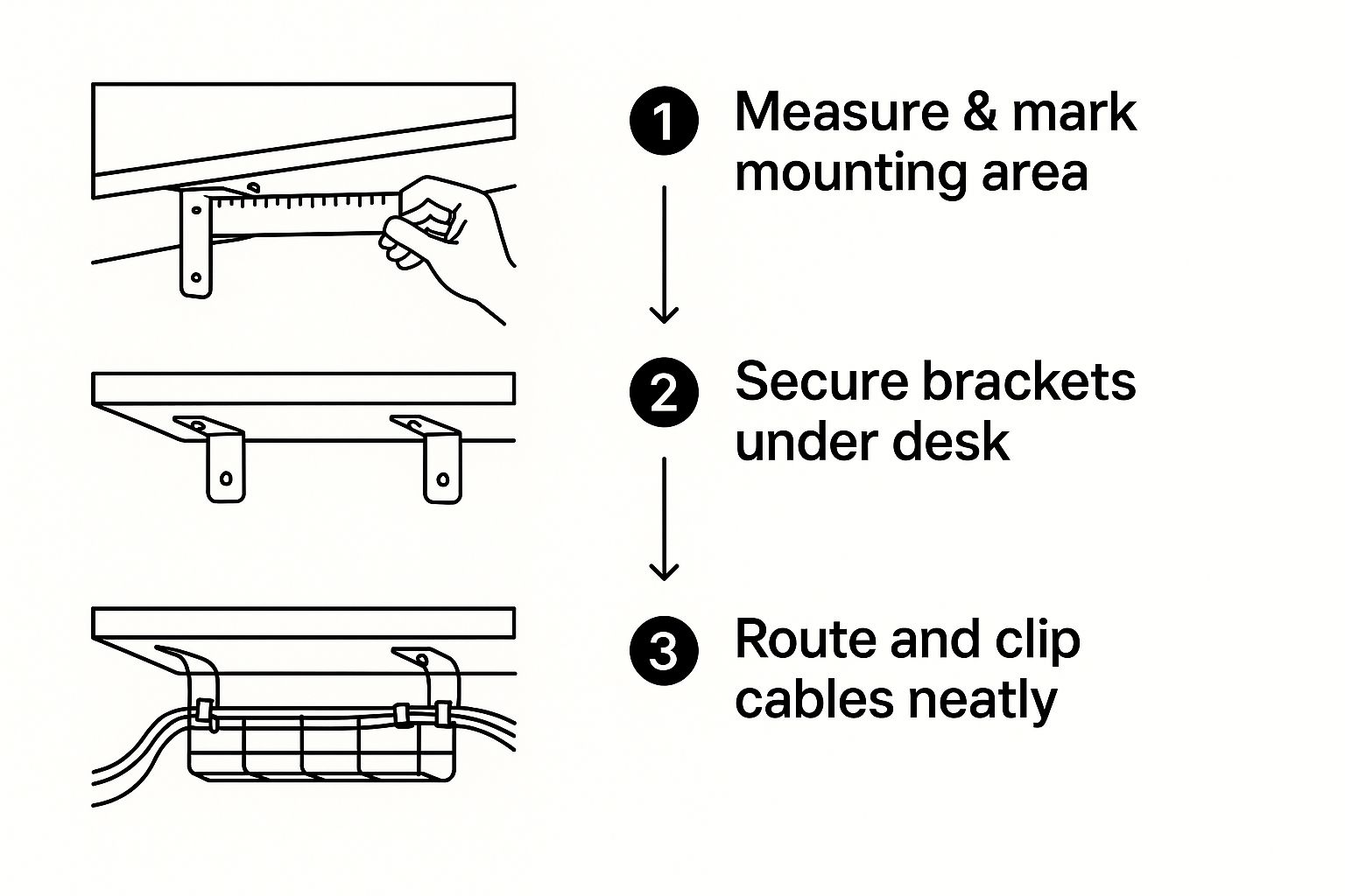Infographic about music studio cable management