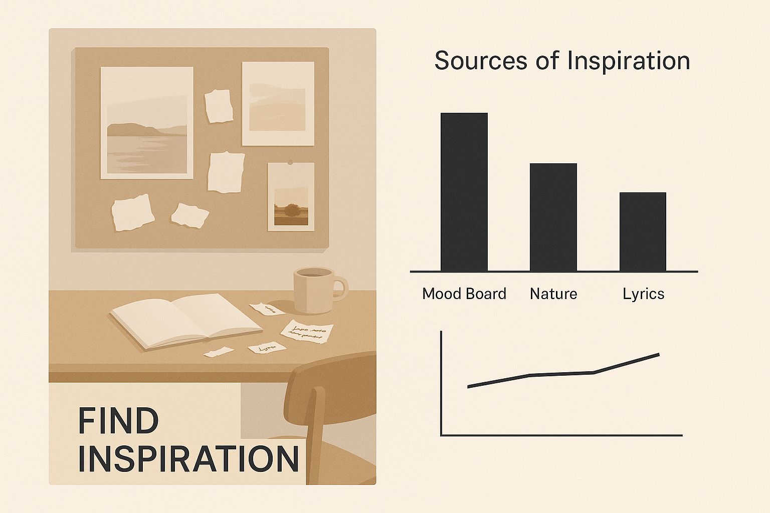 Infographic about how to write song lyrics