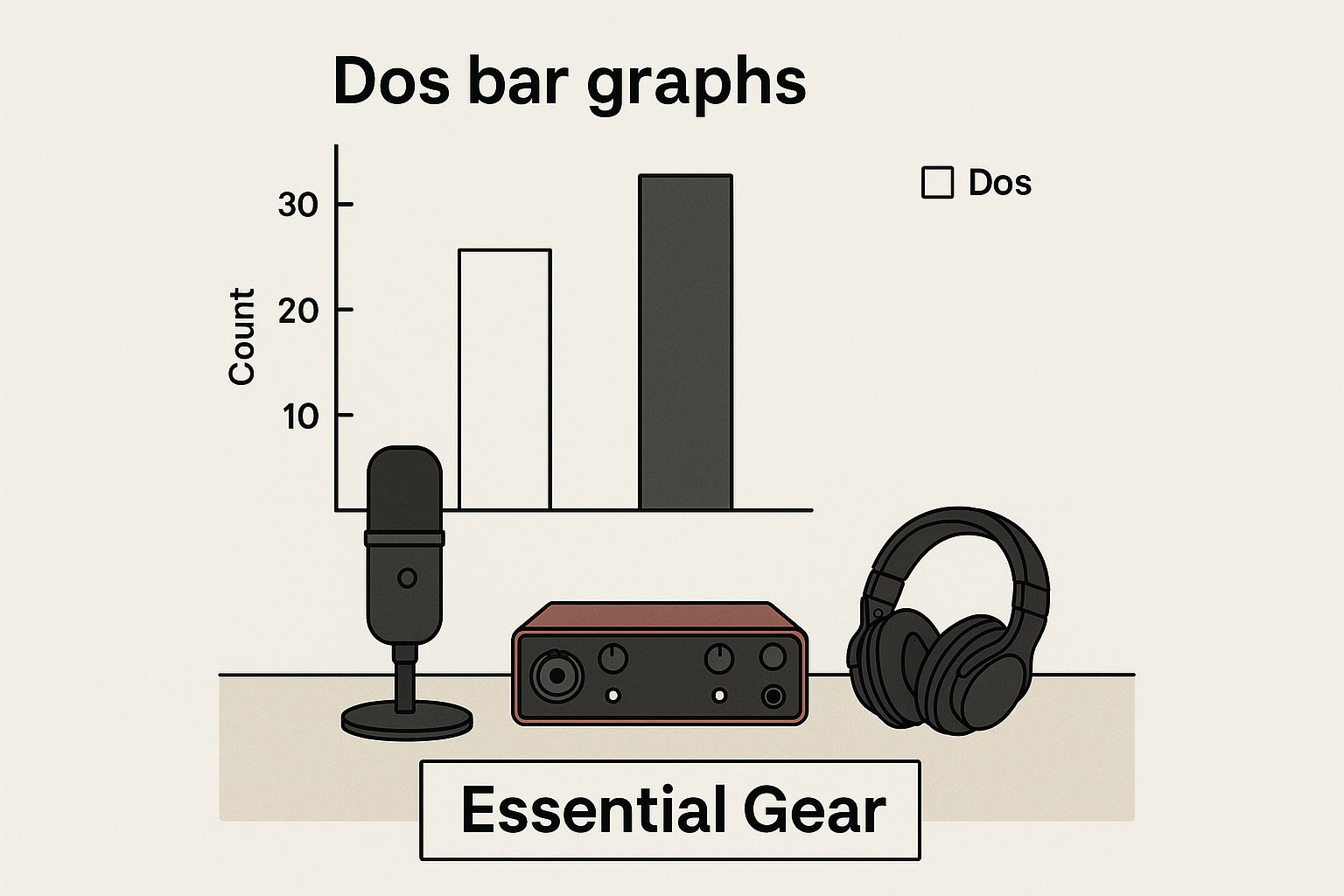 Infographic about setting up a home studio